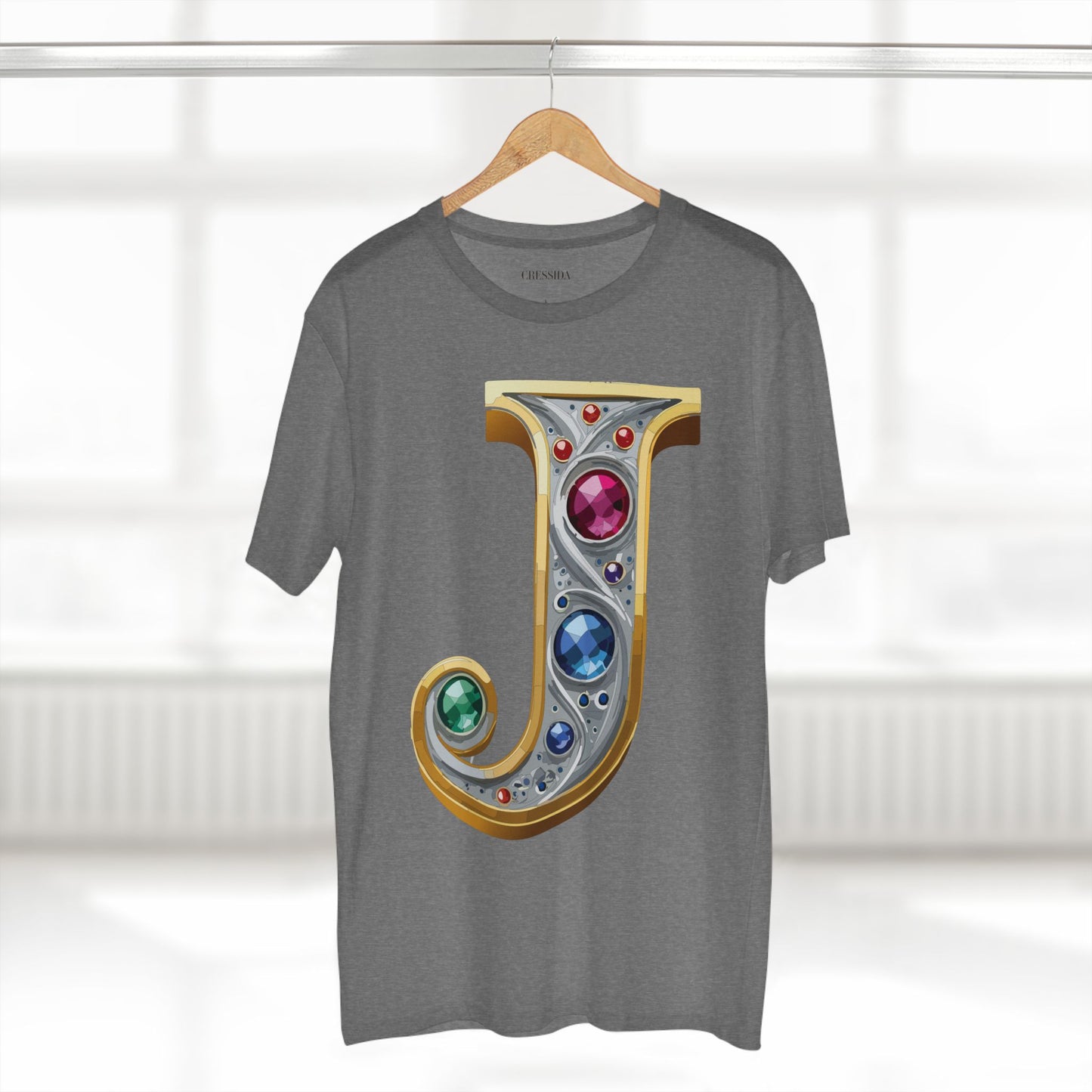 Letter Shirt, Shirt with Letters, Tee Shirt with Gold Letters