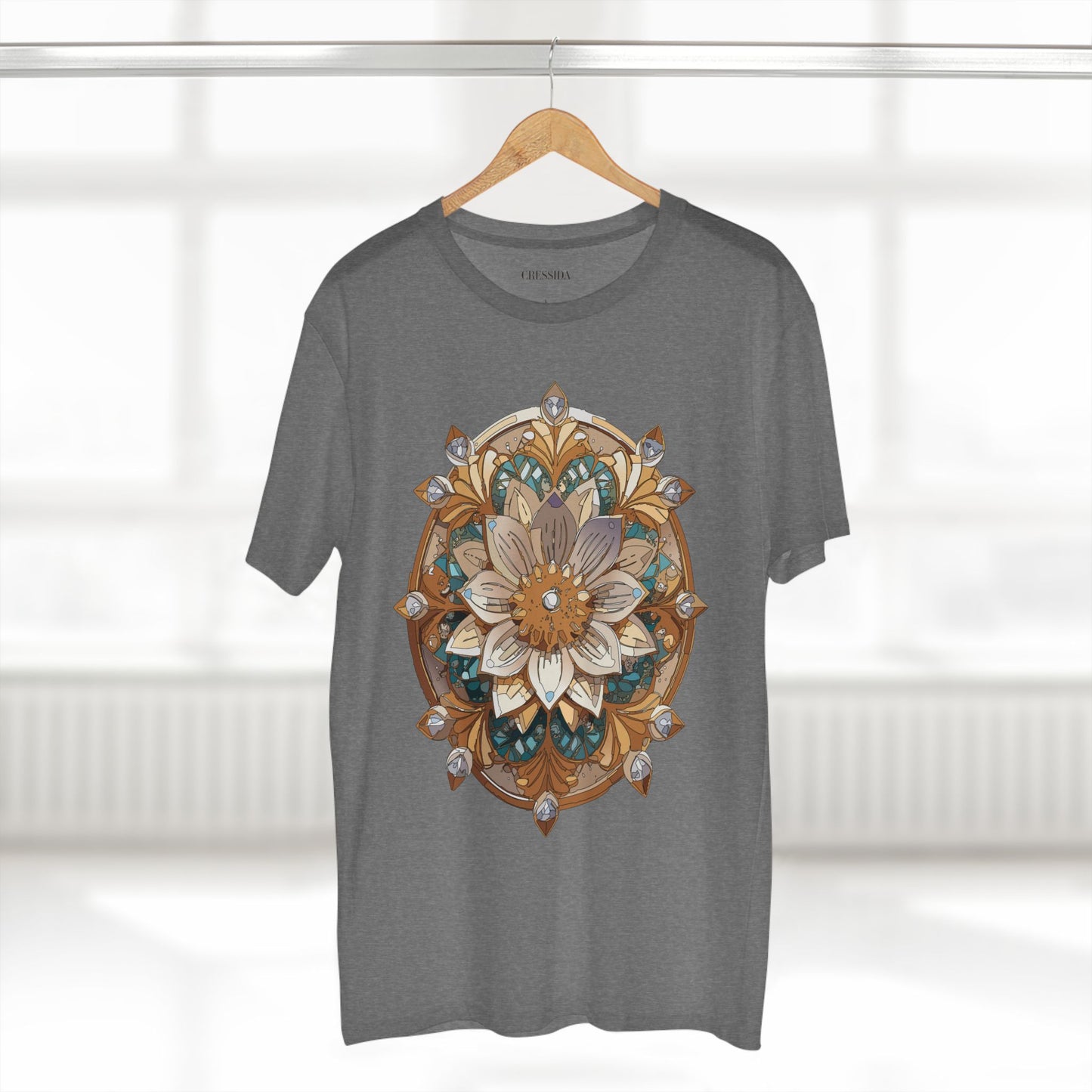 Floral Shirt, Shirt with Flower, Tee Shirt with Antique Flower