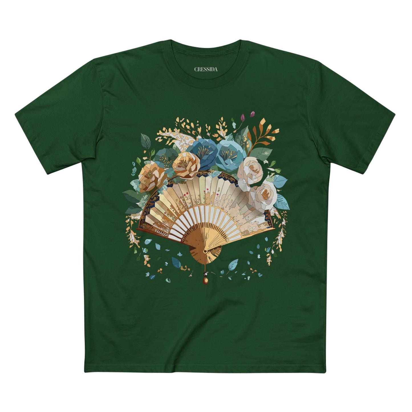 Fan shirt, Shirt with Fan, Tee Shirt with Antique Fan