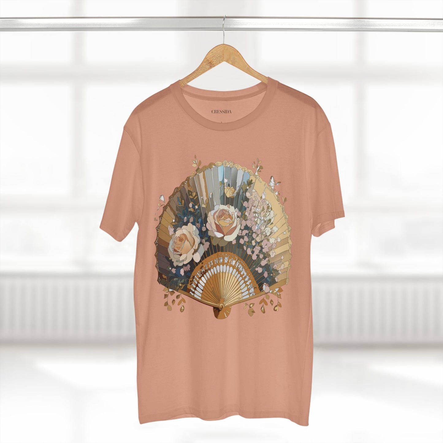 Fan shirt, Shirt with Fan, Tee Shirt with Antique Fan