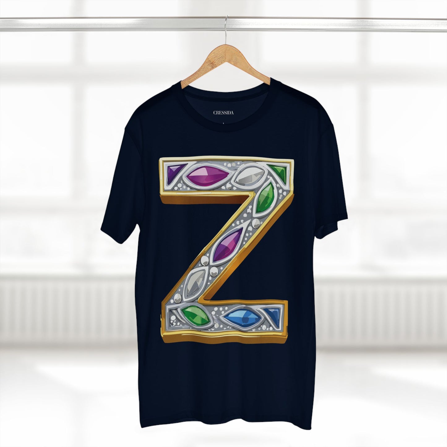 Letter Shirt, Shirt with Letters, Tee Shirt with Gold Letters