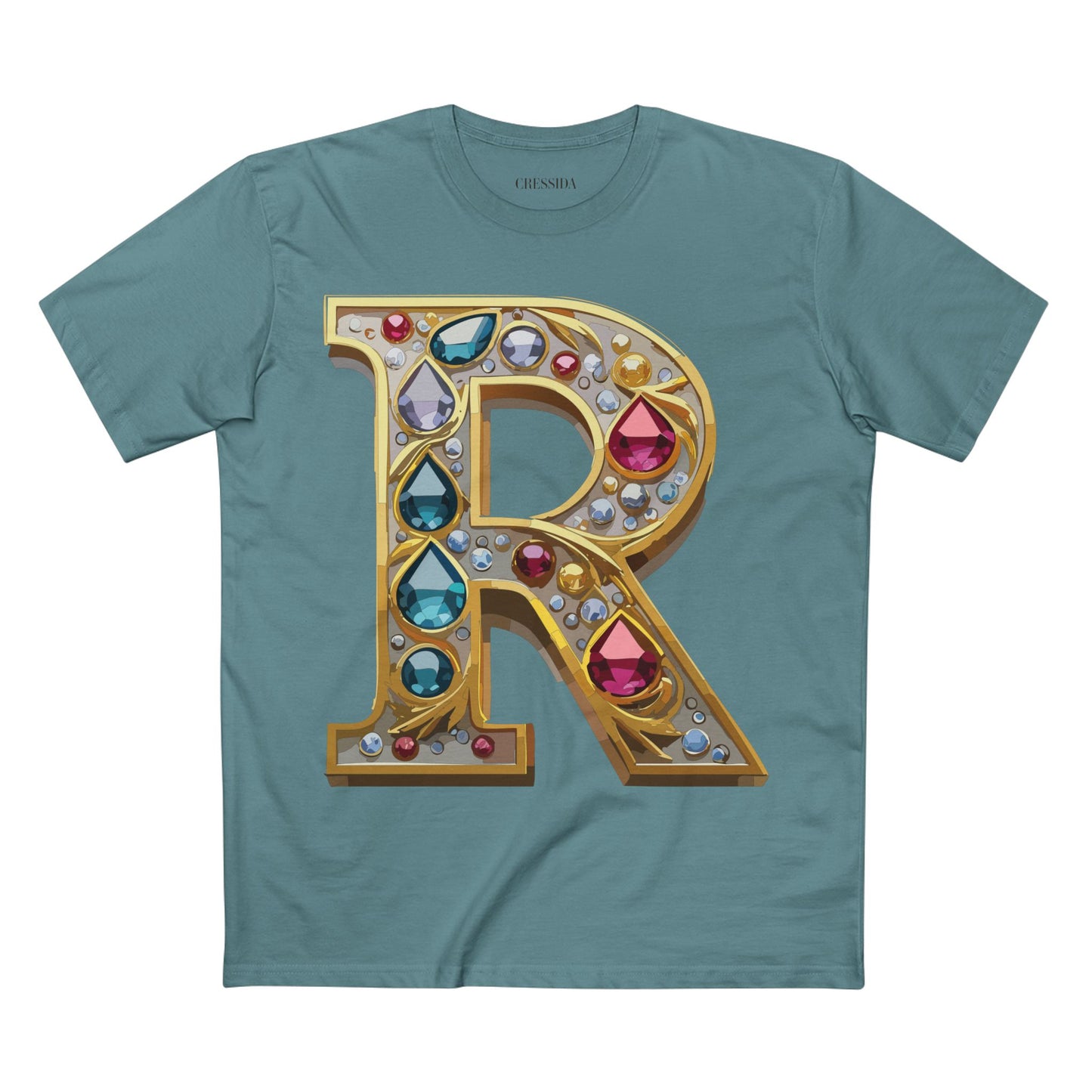Letter Shirt, Shirt with Letters, Tee Shirt with Gold Letters