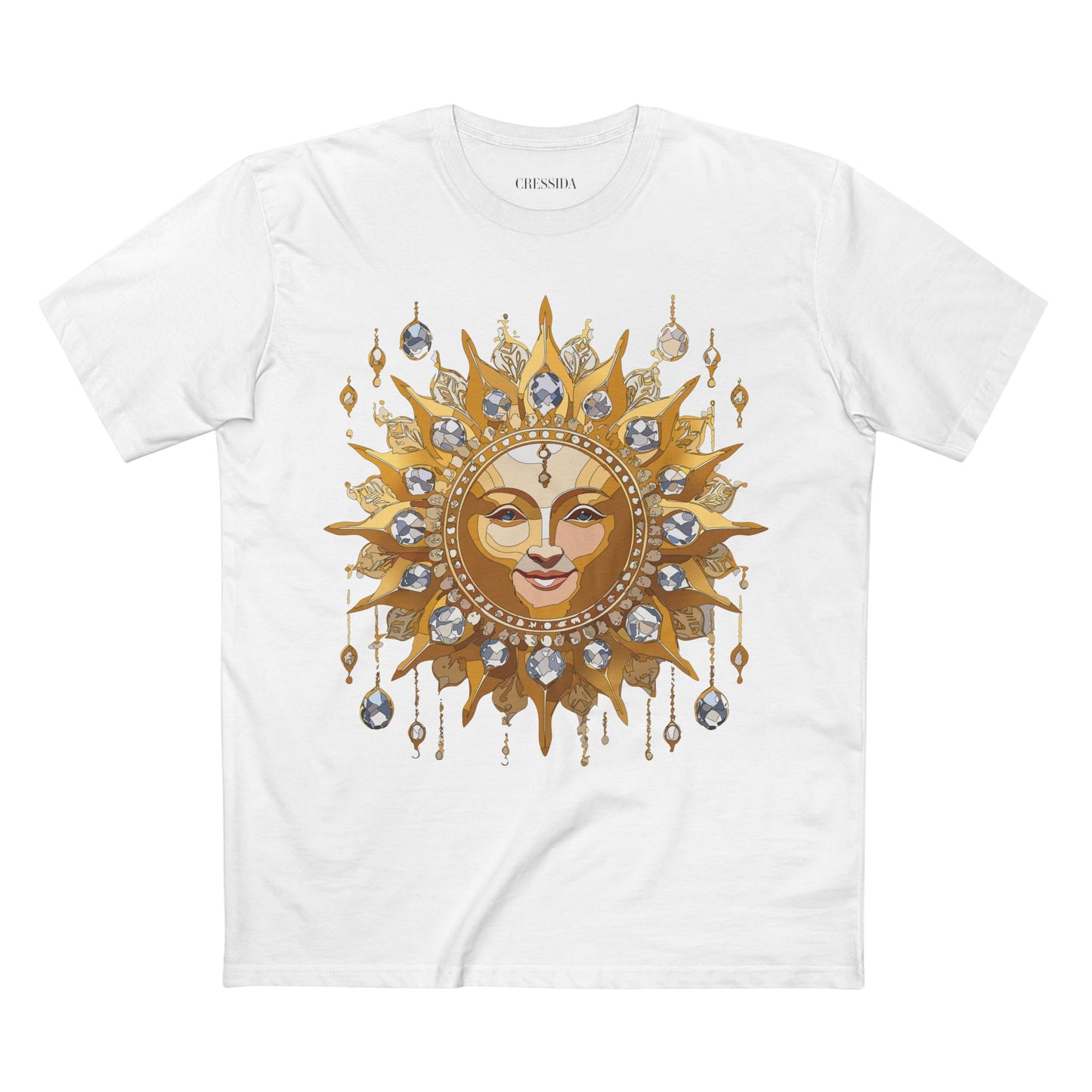 Sun Shirt, Shirt with Sun, Tee Shirt with Gold Sun