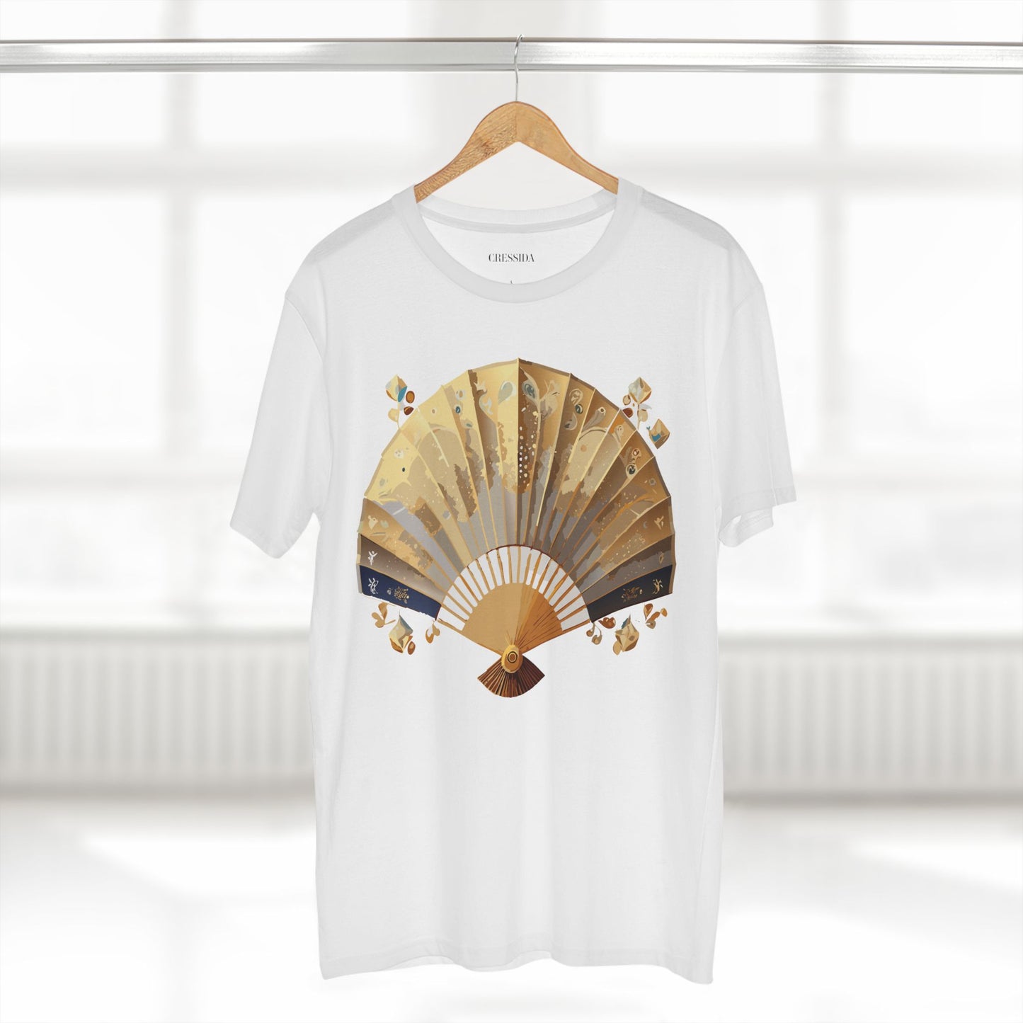 Fan shirt, Shirt with Fan, Tee Shirt with Antique Fan
