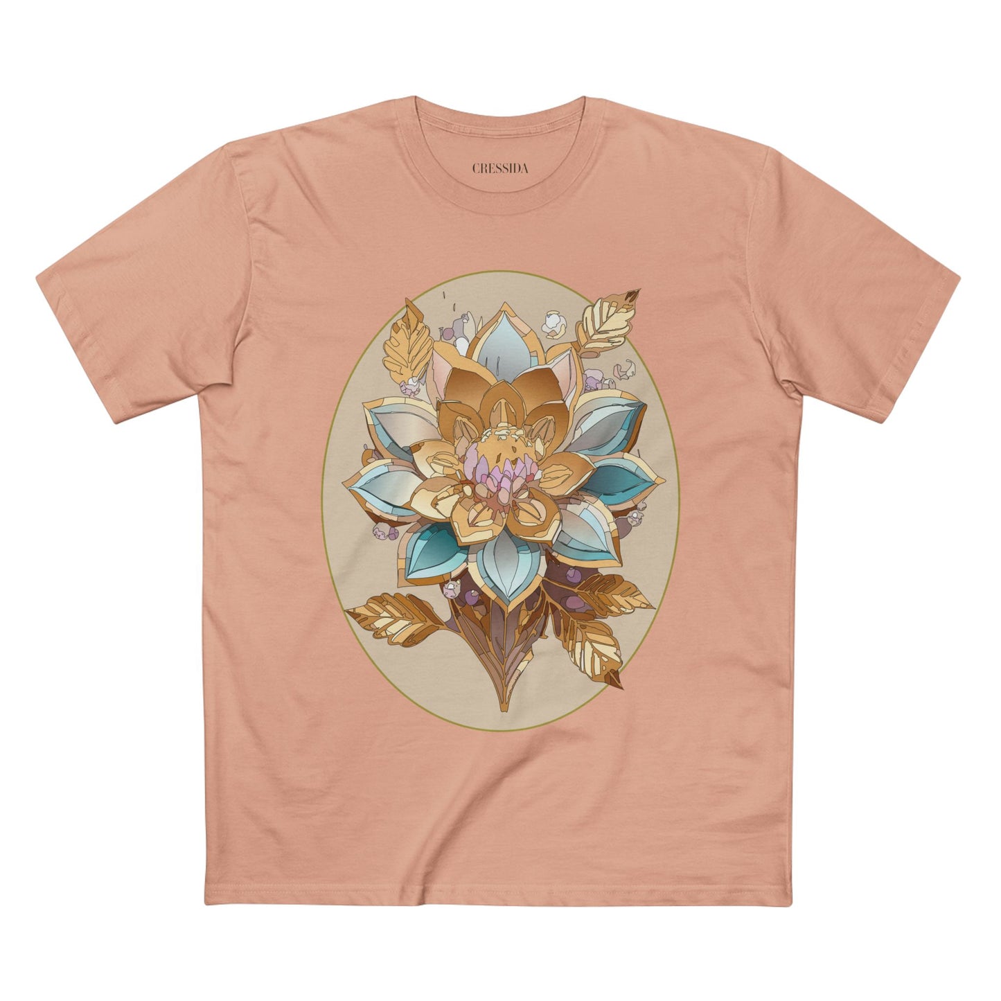 Floral Shirt, Shirt with Flower, Tee Shirt with Antique Flower