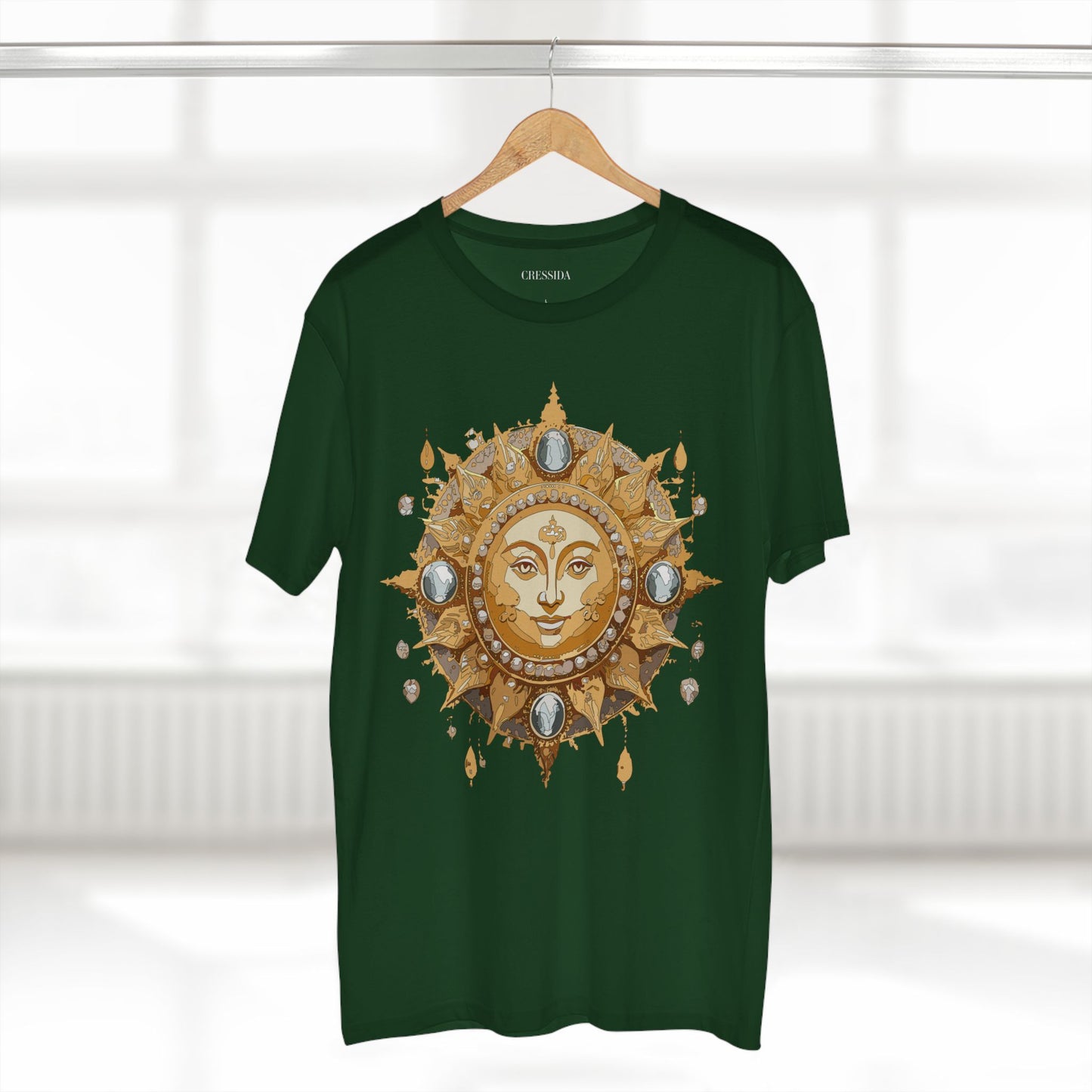 Sun Shirt, Shirt with Sun, Tee Shirt with Gold Sun