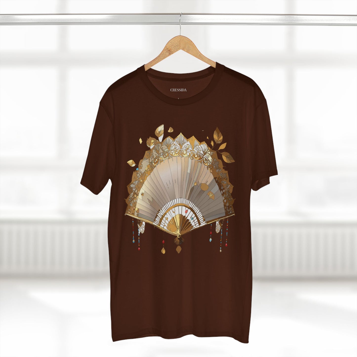 Fan shirt, Shirt with Fan, Tee Shirt with Antique Fan