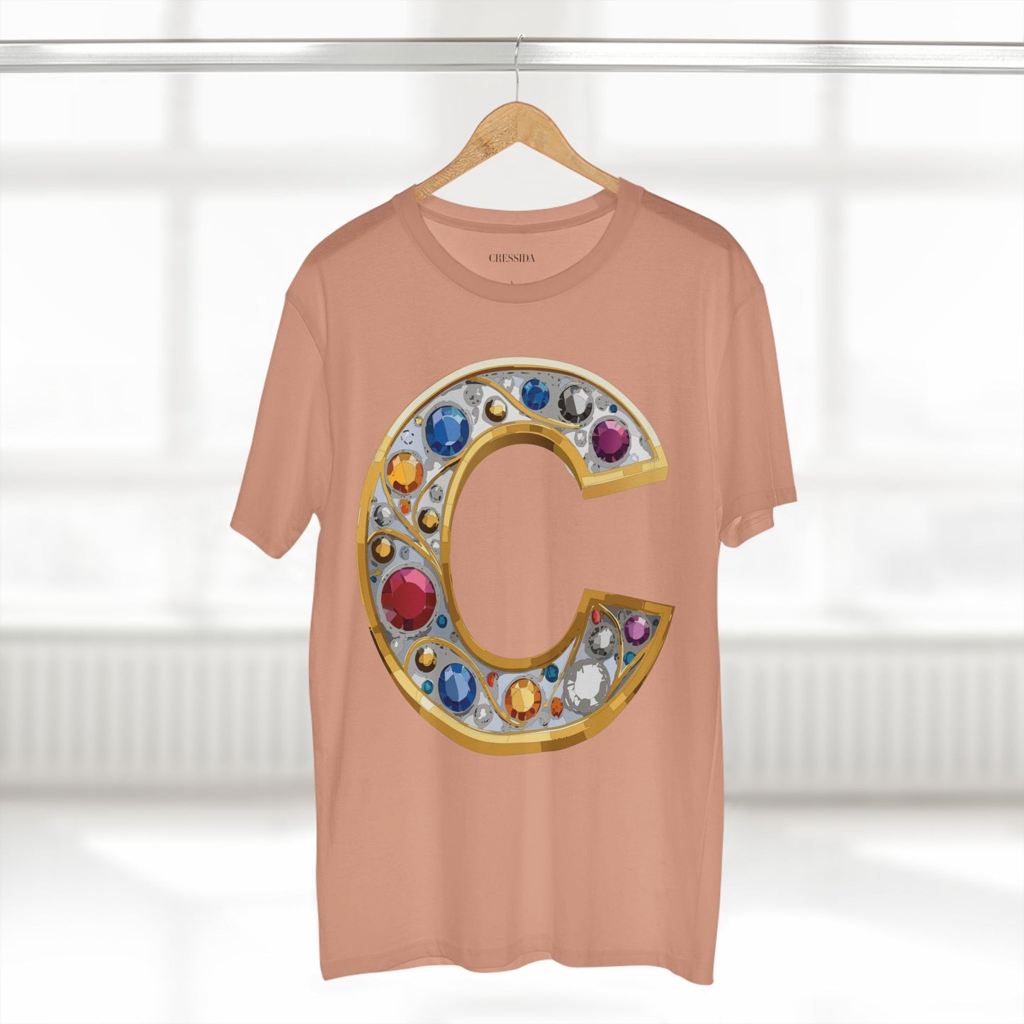 Letter Shirt, Shirt with Letters, Tee Shirt with Gold Letters