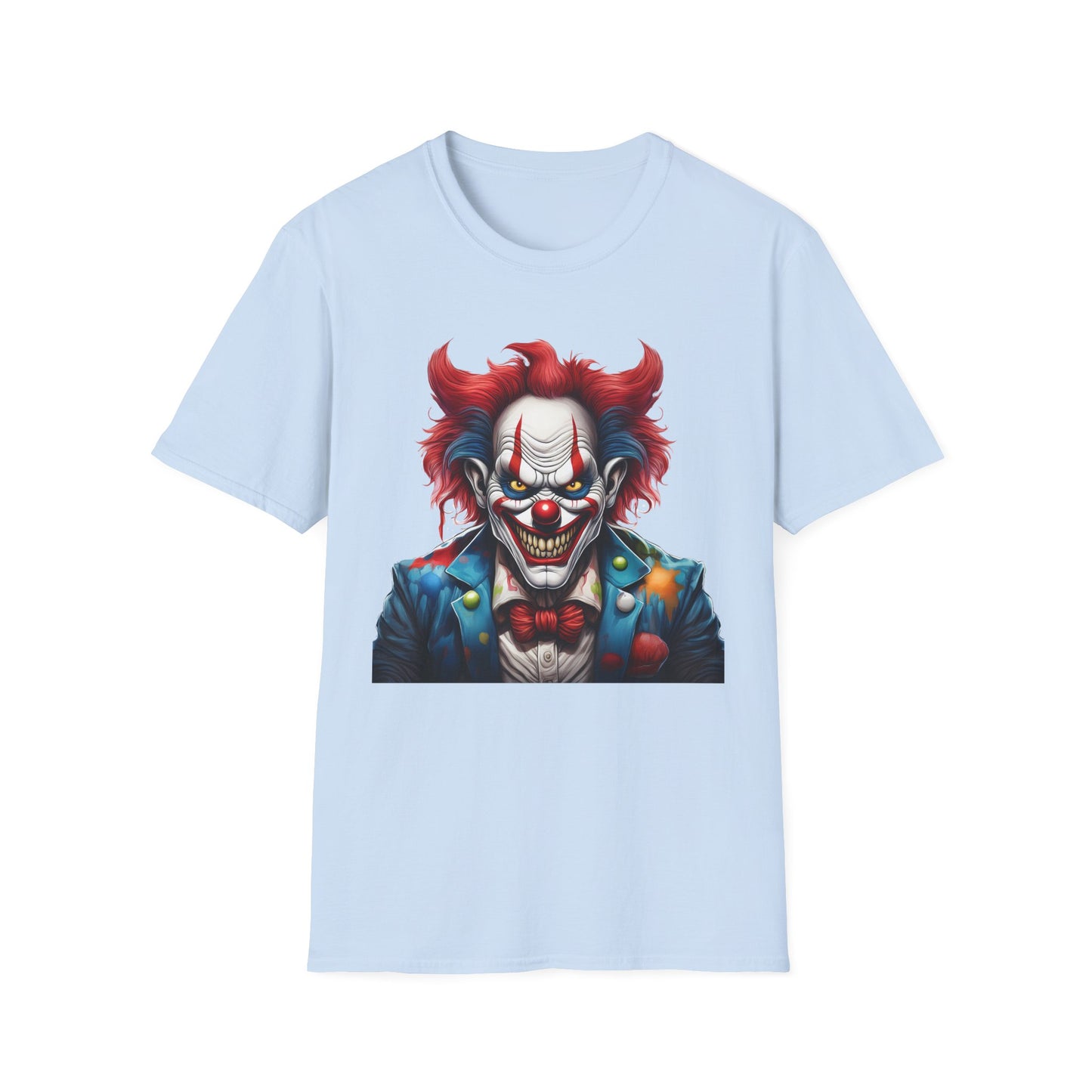 Clown Shirt, T Shirt with Clown, Funny Man Shirt, Tee Shirt with Funny Man, Circus Shirt, Shirt with Circus, Scary Man Shirt, Shirt with Scary Man