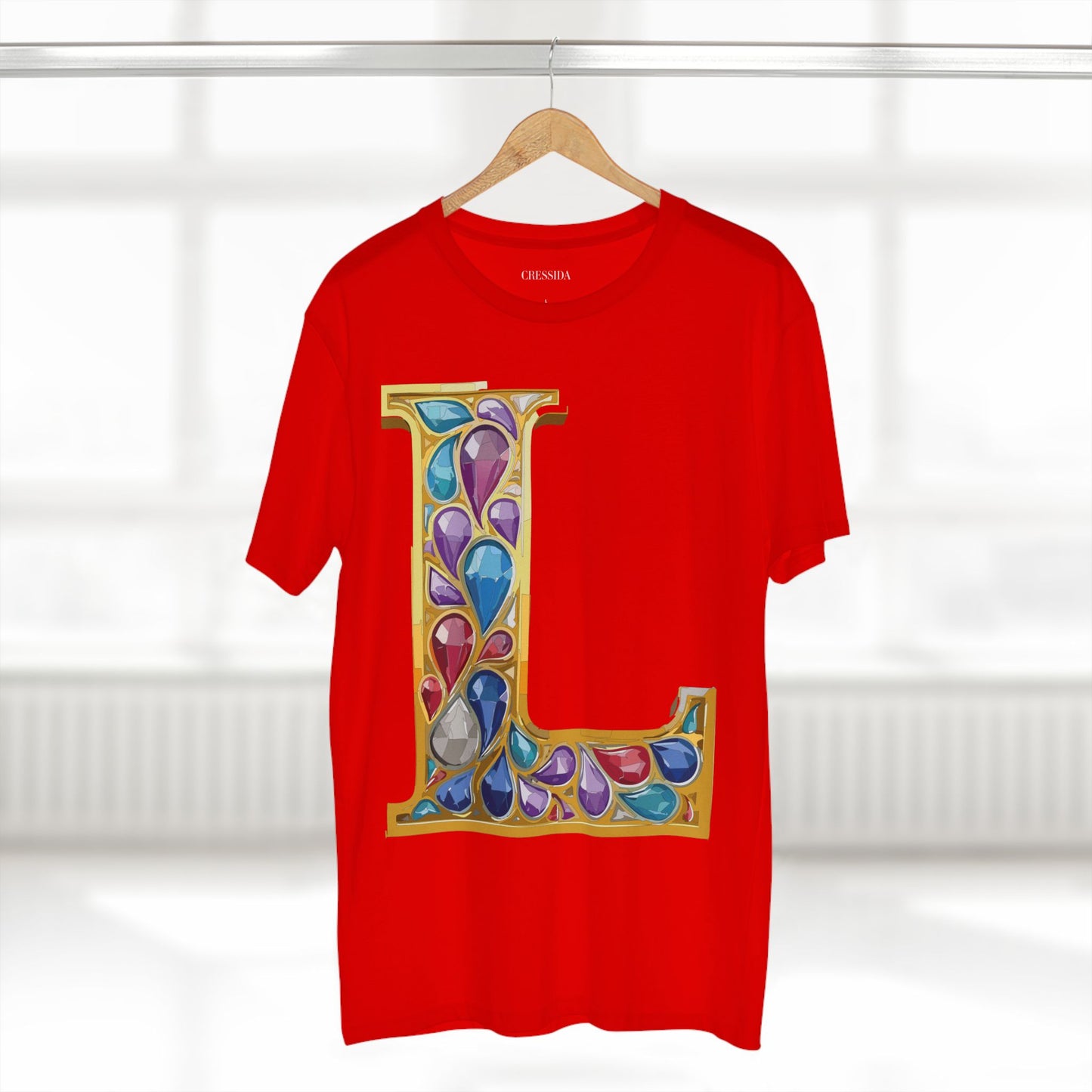 Letter Shirt, Shirt with Letters, Tee Shirt with Gold Letters