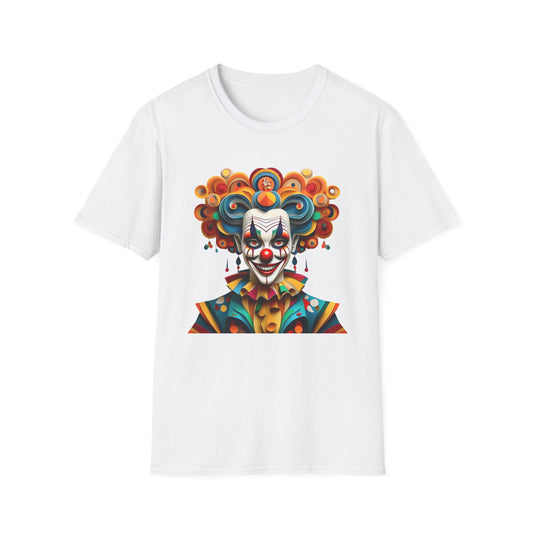 Clown Shirt, T Shirt with Clown, Funny Man Shirt, Tee Shirt with Funny Man, Circus Shirt, Shirt with Circus, Scary Man Shirt, Shirt with Scary Man
