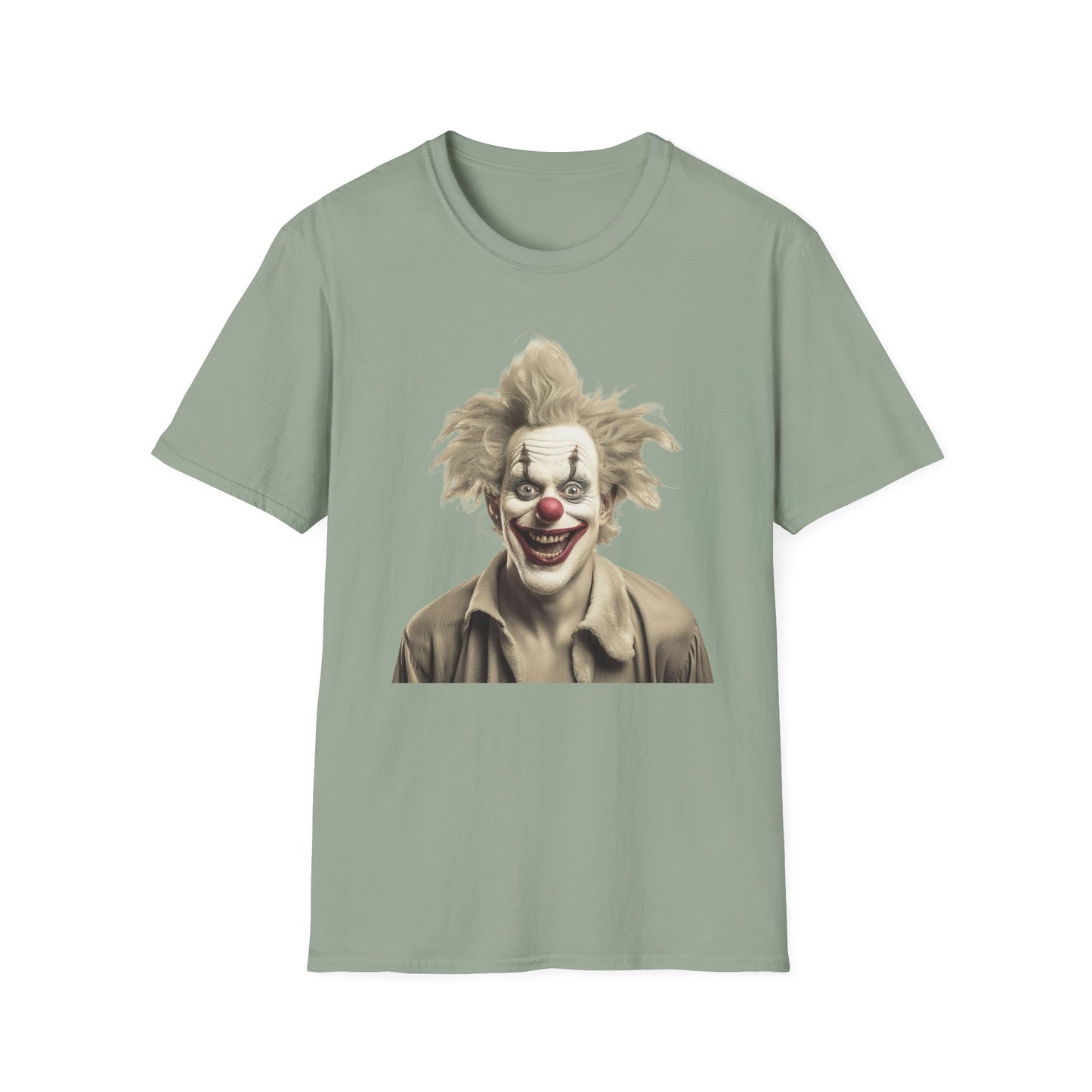 Clown Shirt, T Shirt with Clown, Funny Man Shirt, Tee Shirt with Funny Man, Circus Shirt, Shirt with Circus, Scary Man Shirt, Shirt with Scary Man