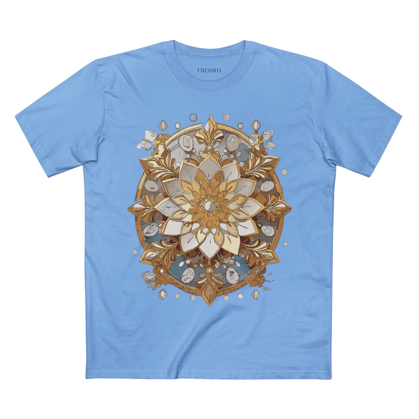 Floral Shirt, Shirt with Flower, Tee Shirt with Antique Flower