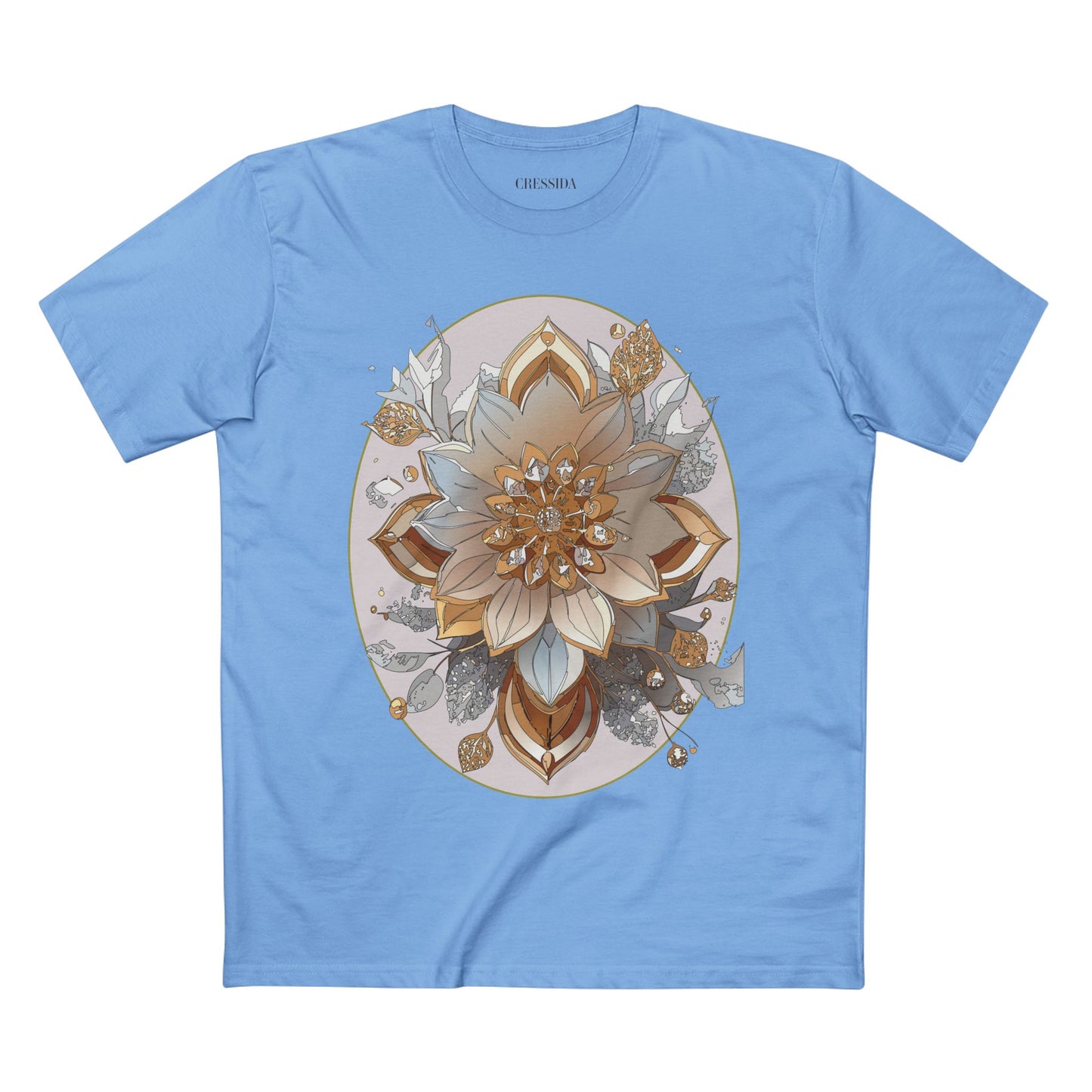 Floral Shirt, Shirt with Flower, Tee Shirt with Antique Flower