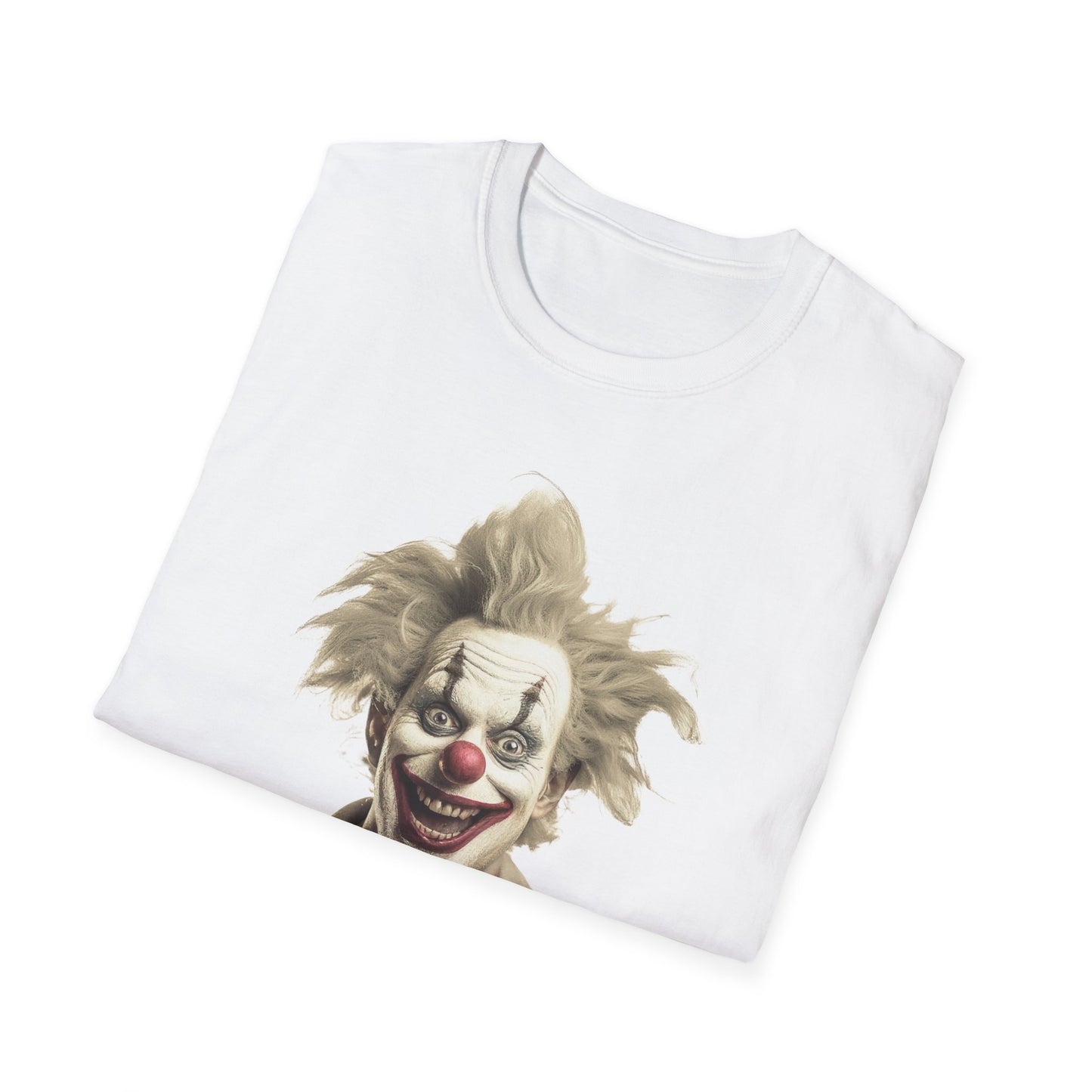Clown Shirt, T Shirt with Clown, Funny Man Shirt, Tee Shirt with Funny Man, Circus Shirt, Shirt with Circus, Scary Man Shirt, Shirt with Scary Man