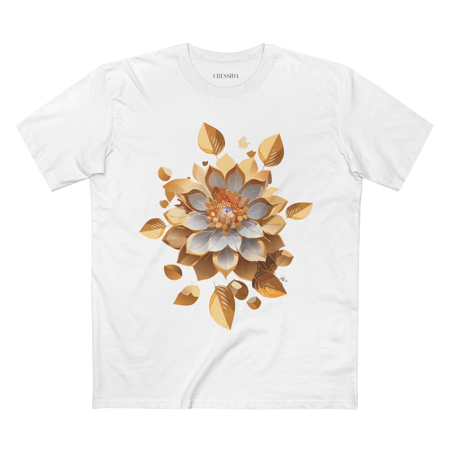 Floral Shirt, Shirt with Flower, Tee Shirt with Antique Flower