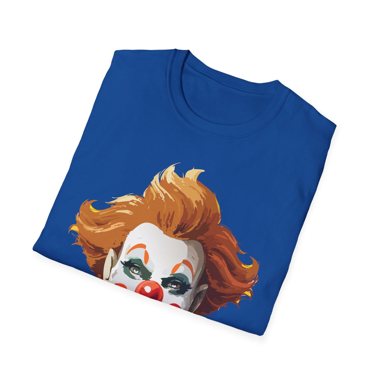 Clown Shirt, T Shirt with Clown, Funny Man Shirt, Tee Shirt with Funny Man, Circus Shirt, Shirt with Circus, Scary Man Shirt, Shirt with Scary Man