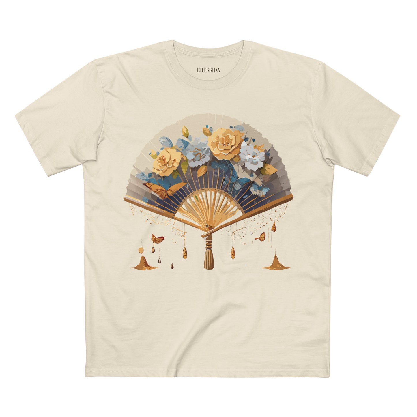 Fan shirt, Shirt with Fan, Tee Shirt with Antique Fan