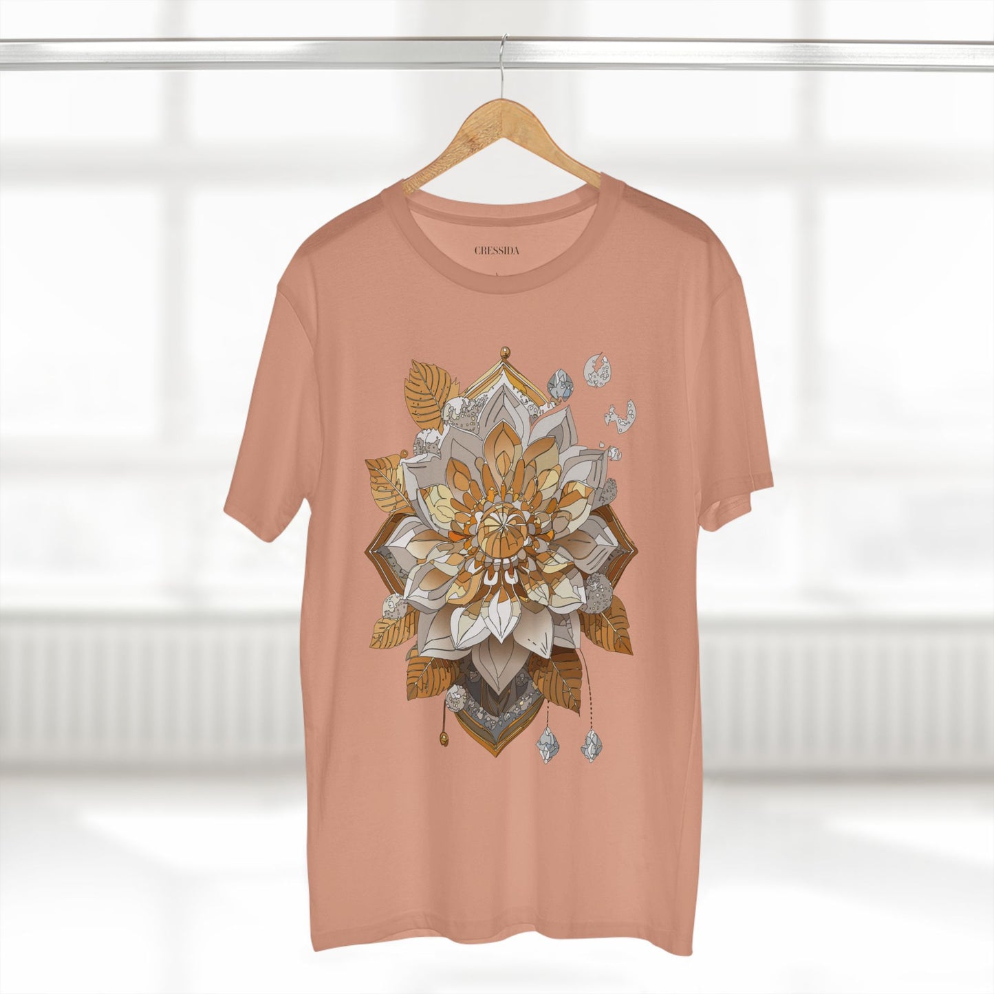 Floral Shirt, Shirt with Flower, Tee Shirt with Antique Flower