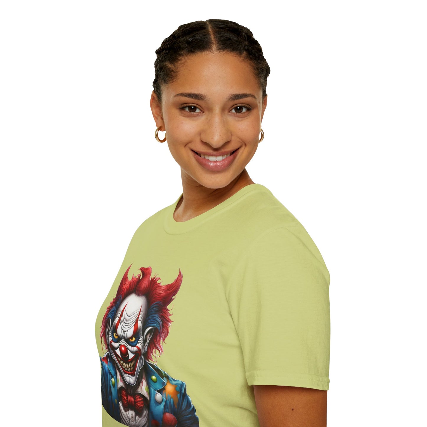 Clown Shirt, T Shirt with Clown, Funny Man Shirt, Tee Shirt with Funny Man, Circus Shirt, Shirt with Circus, Scary Man Shirt, Shirt with Scary Man