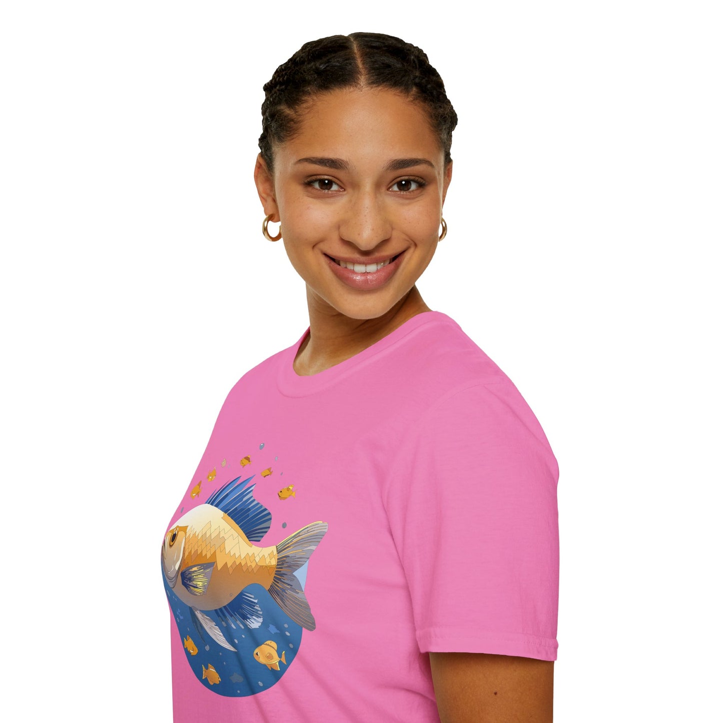 Fish Art Design Shirt, T Shirt with Fish, Graphic Shirt, Tee Shirt with Graphic Design, Shirt with Fish Graphic Art