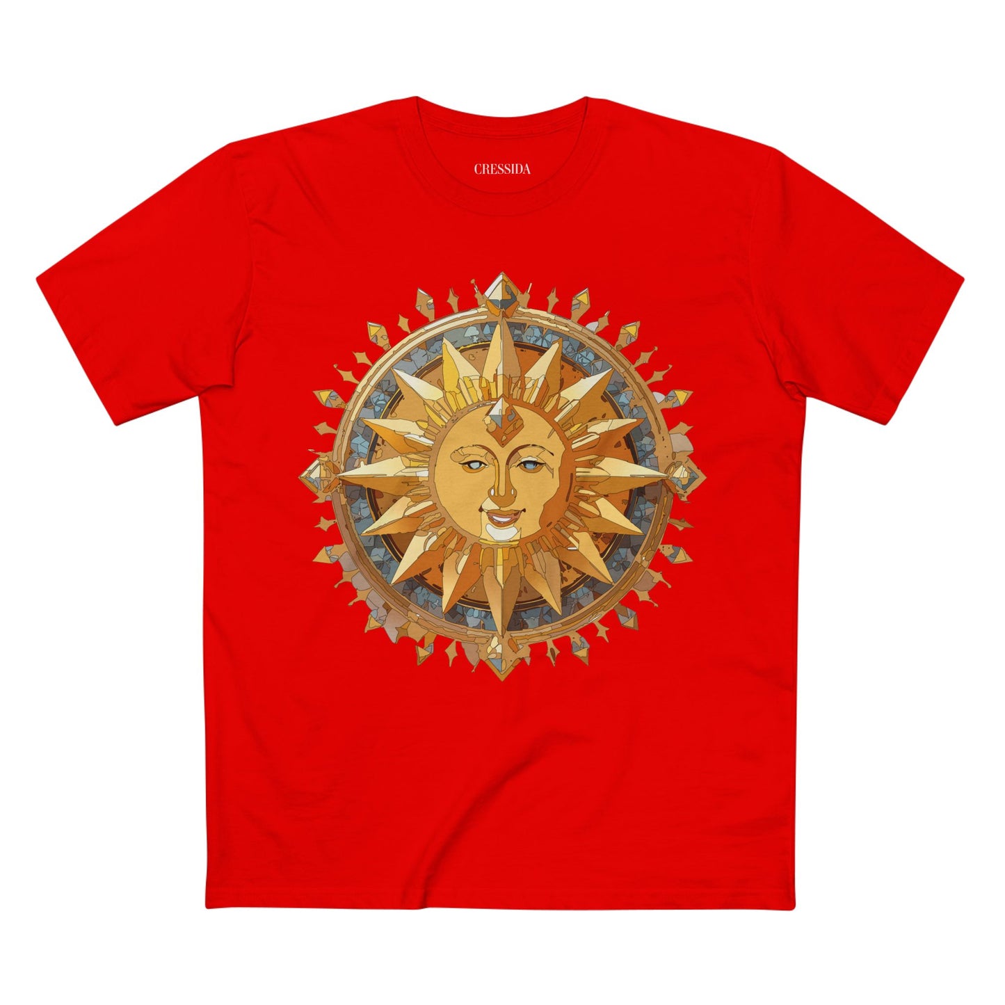 Sun Shirt, Shirt with Sun, Tee Shirt with Gold Sun