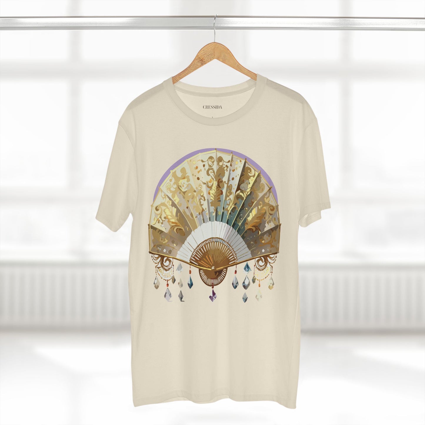 Fan shirt, Shirt with Fan, Tee Shirt with Antique Fan