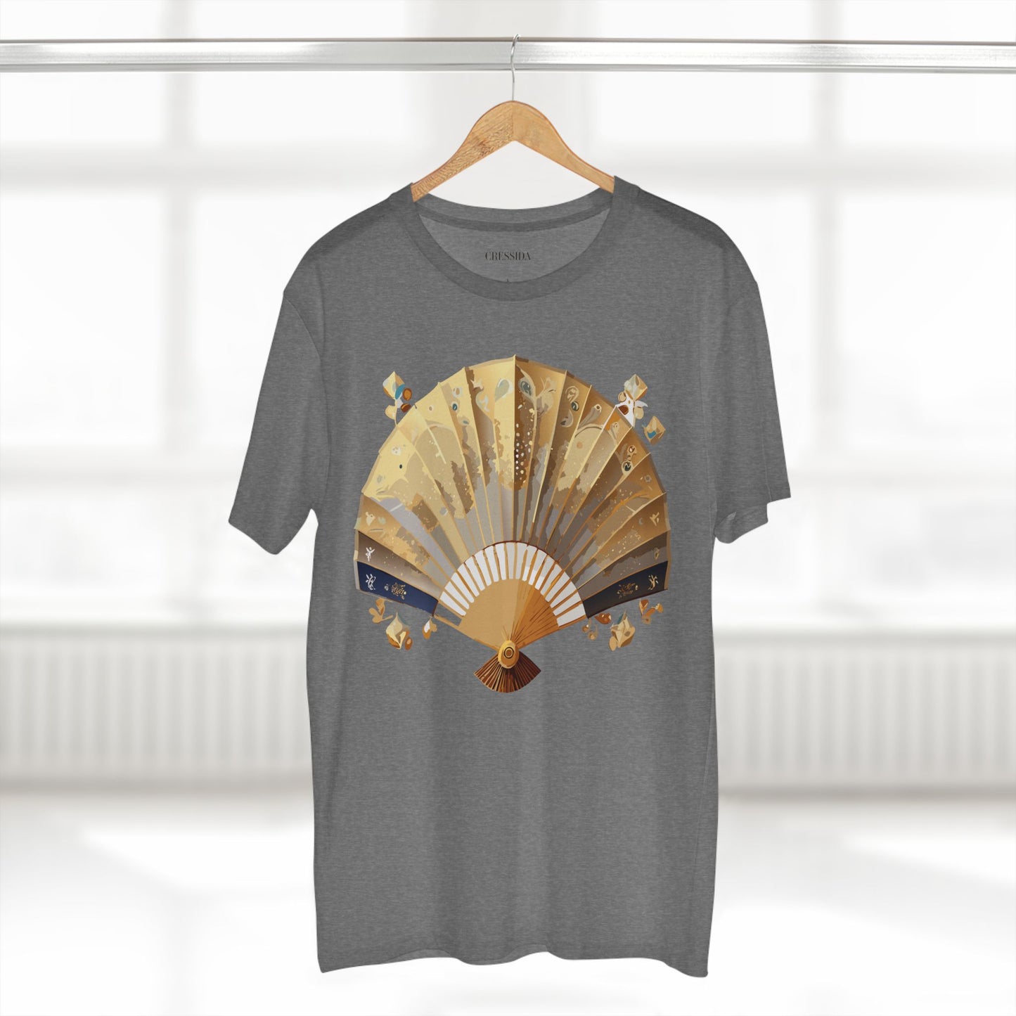 Fan shirt, Shirt with Fan, Tee Shirt with Antique Fan