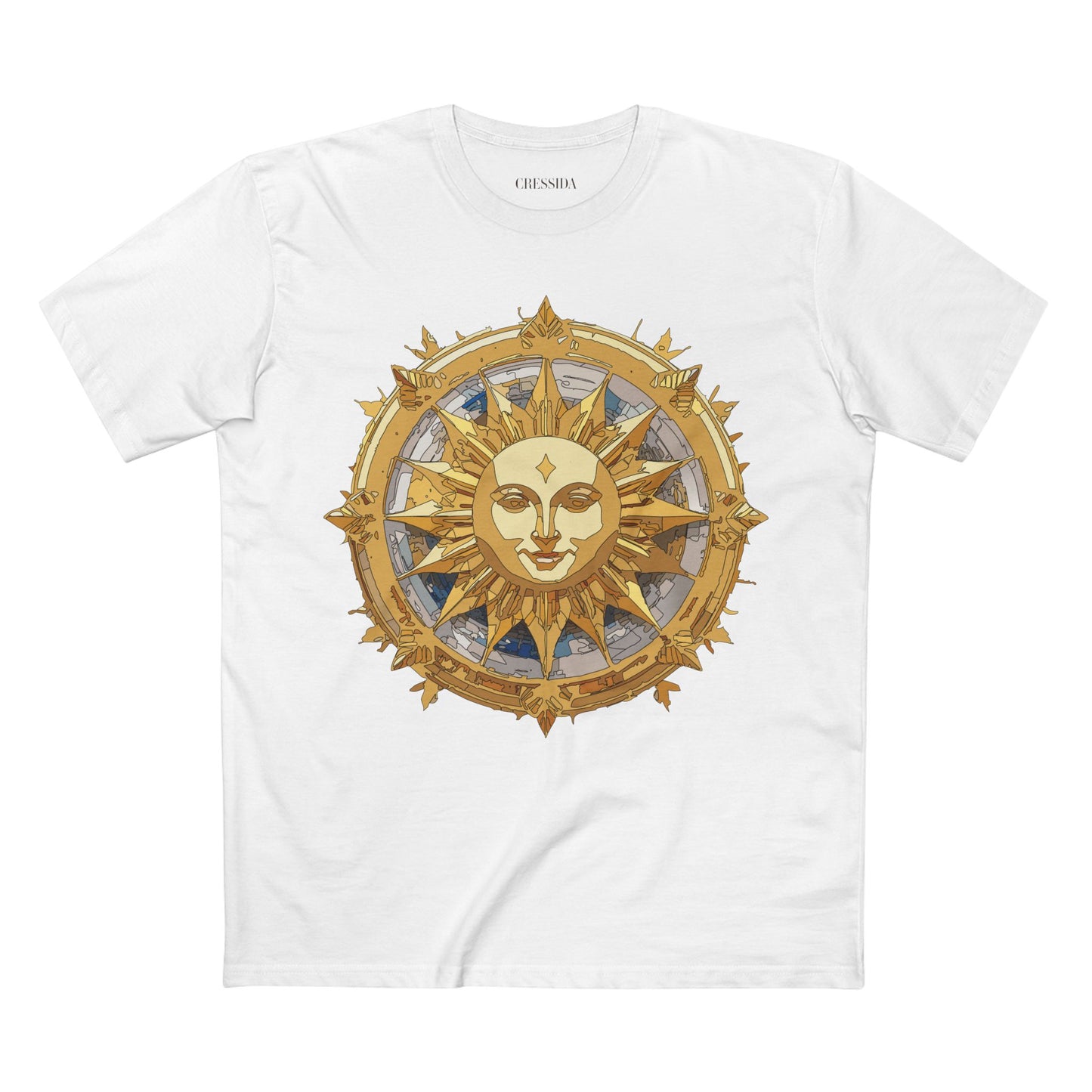 Sun Shirt, Shirt with Sun, Tee Shirt with Gold Sun