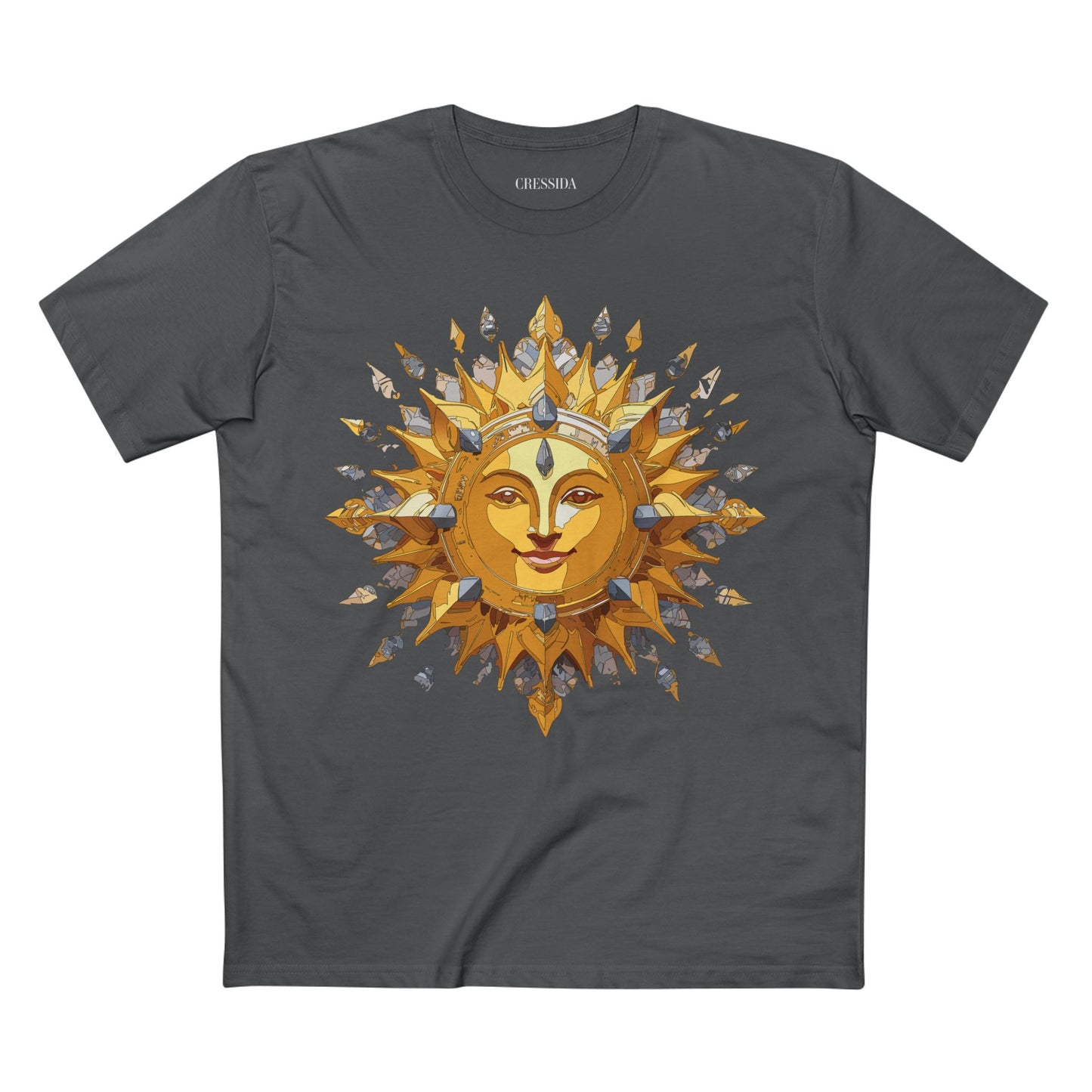 Sun Shirt, Shirt with Sun, Tee Shirt with Gold Sun