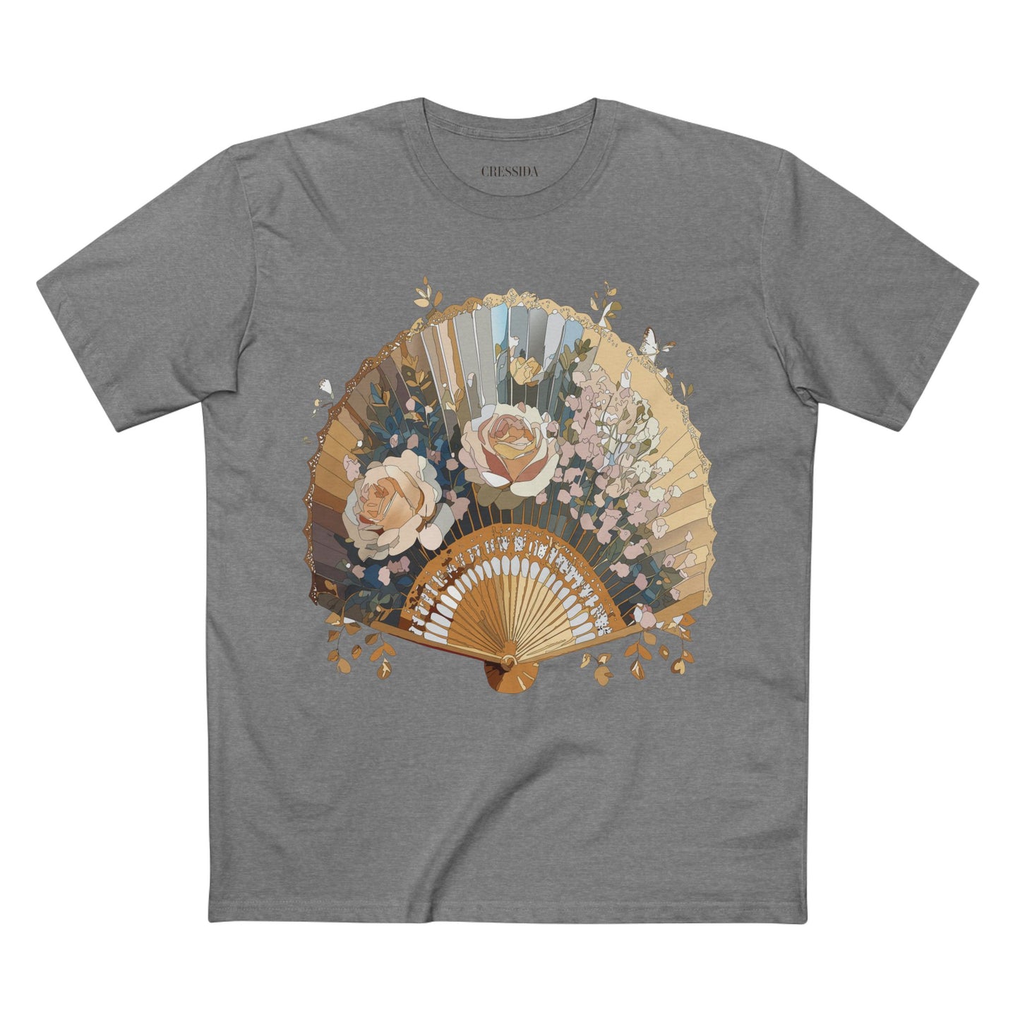 Fan shirt, Shirt with Fan, Tee Shirt with Antique Fan