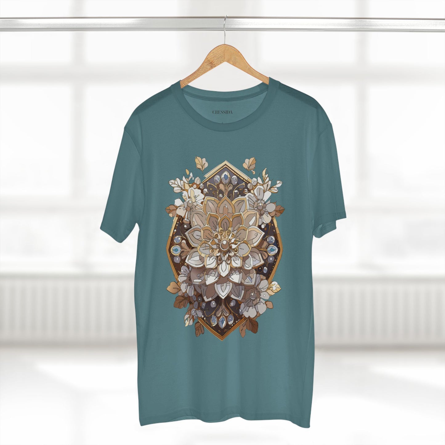 Floral Shirt, Shirt with Flower, Tee Shirt with Antique Flower