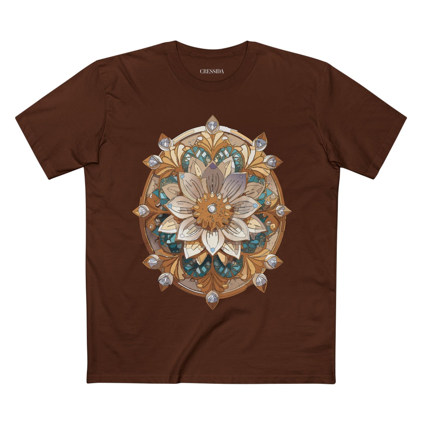 Floral Shirt, Shirt with Flower, Tee Shirt with Antique Flower