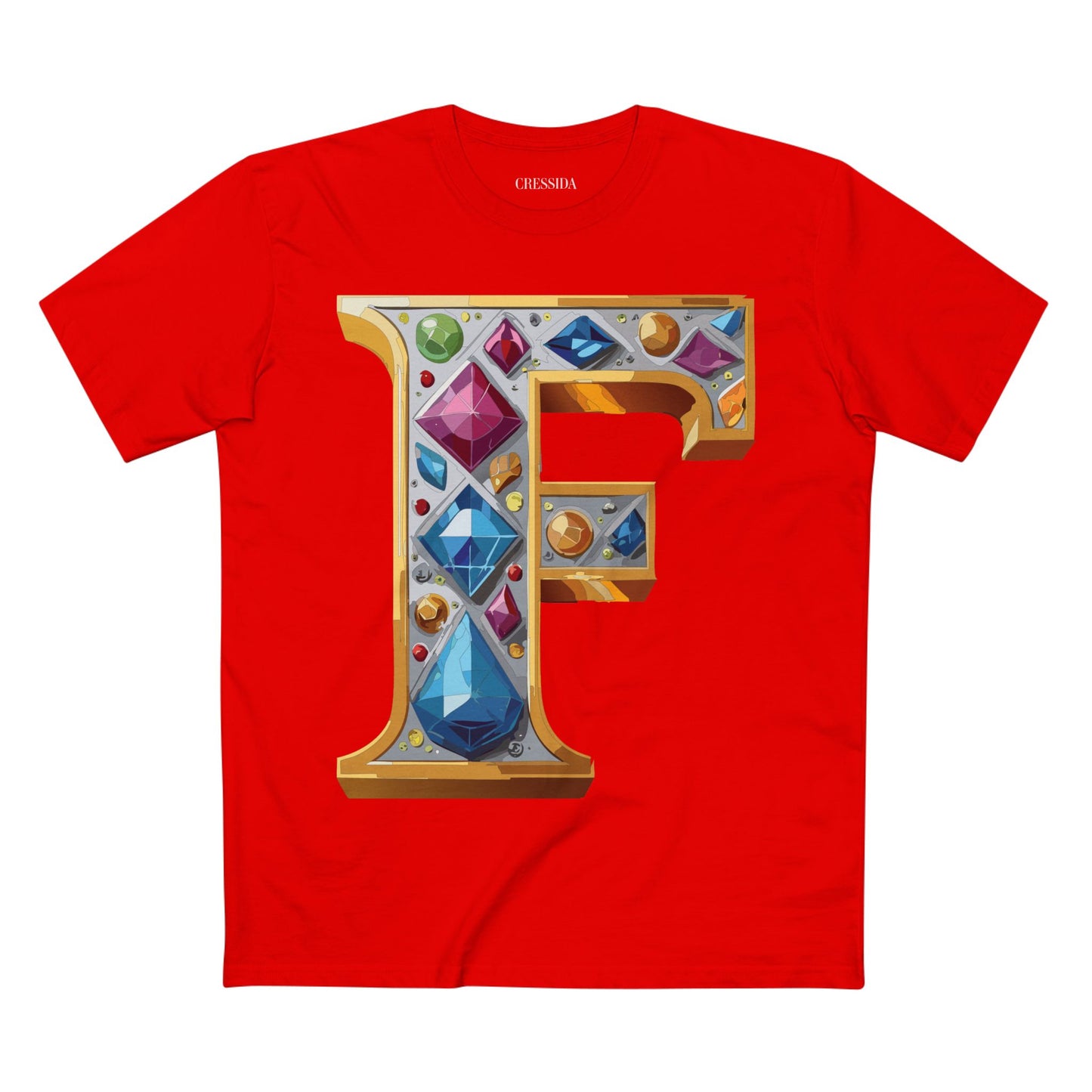 Letter Shirt, Shirt with Letters, Tee Shirt with Gold Letters