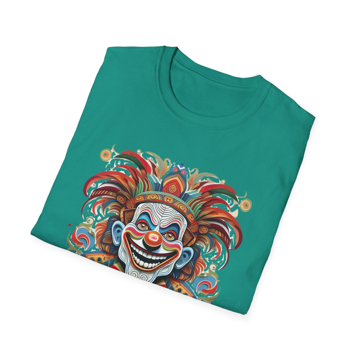 Clown Shirt, T Shirt with Clown, Funny Man Shirt, Tee Shirt with Funny Man, Circus Shirt, Shirt with Circus, Scary Man Shirt, Shirt with Scary Man