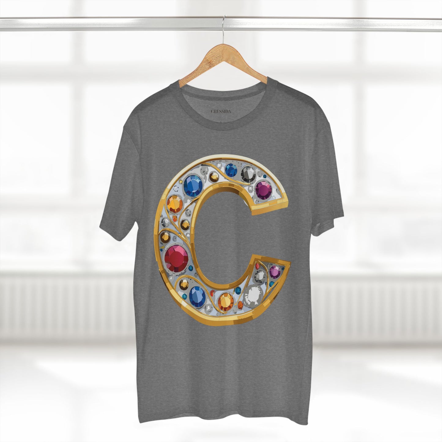 Letter Shirt, Shirt with Letters, Tee Shirt with Gold Letters