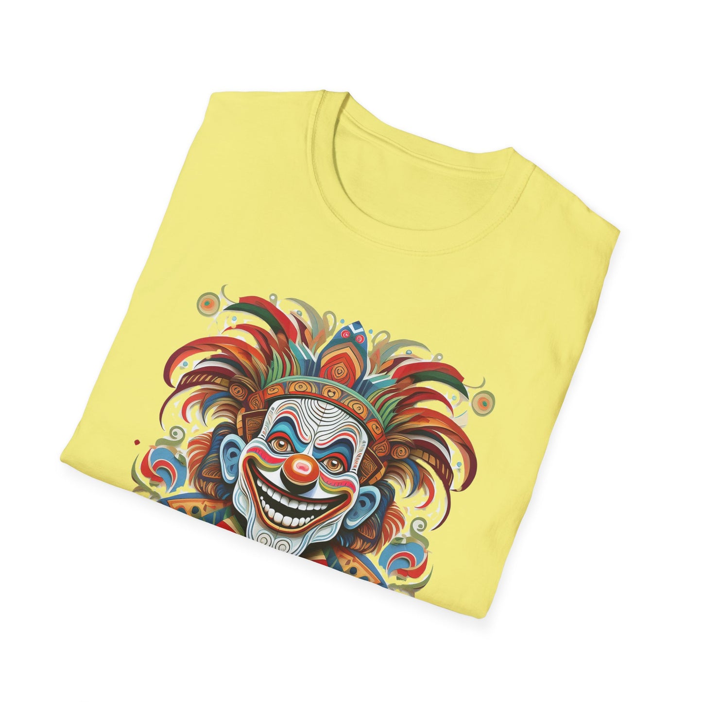 Clown Shirt, T Shirt with Clown, Funny Man Shirt, Tee Shirt with Funny Man, Circus Shirt, Shirt with Circus, Scary Man Shirt, Shirt with Scary Man