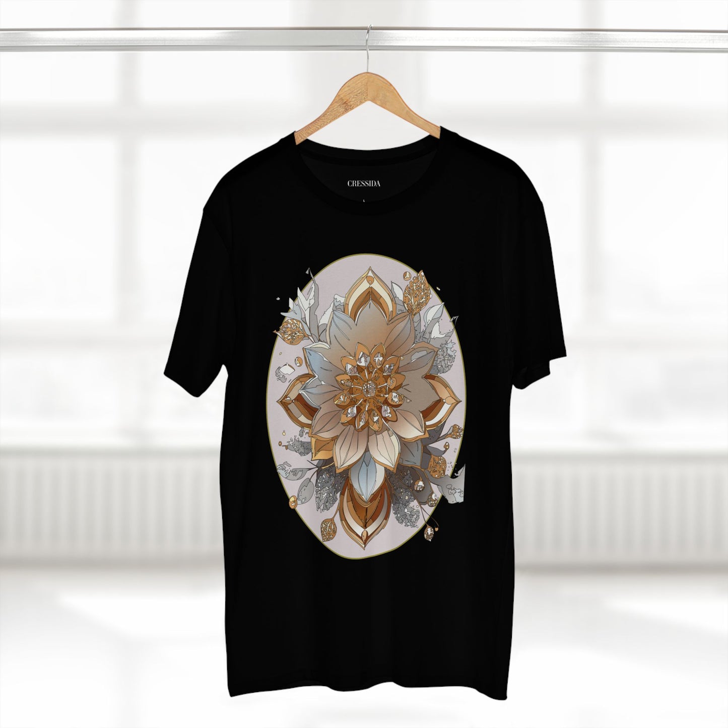Floral Shirt, Shirt with Flower, Tee Shirt with Antique Flower