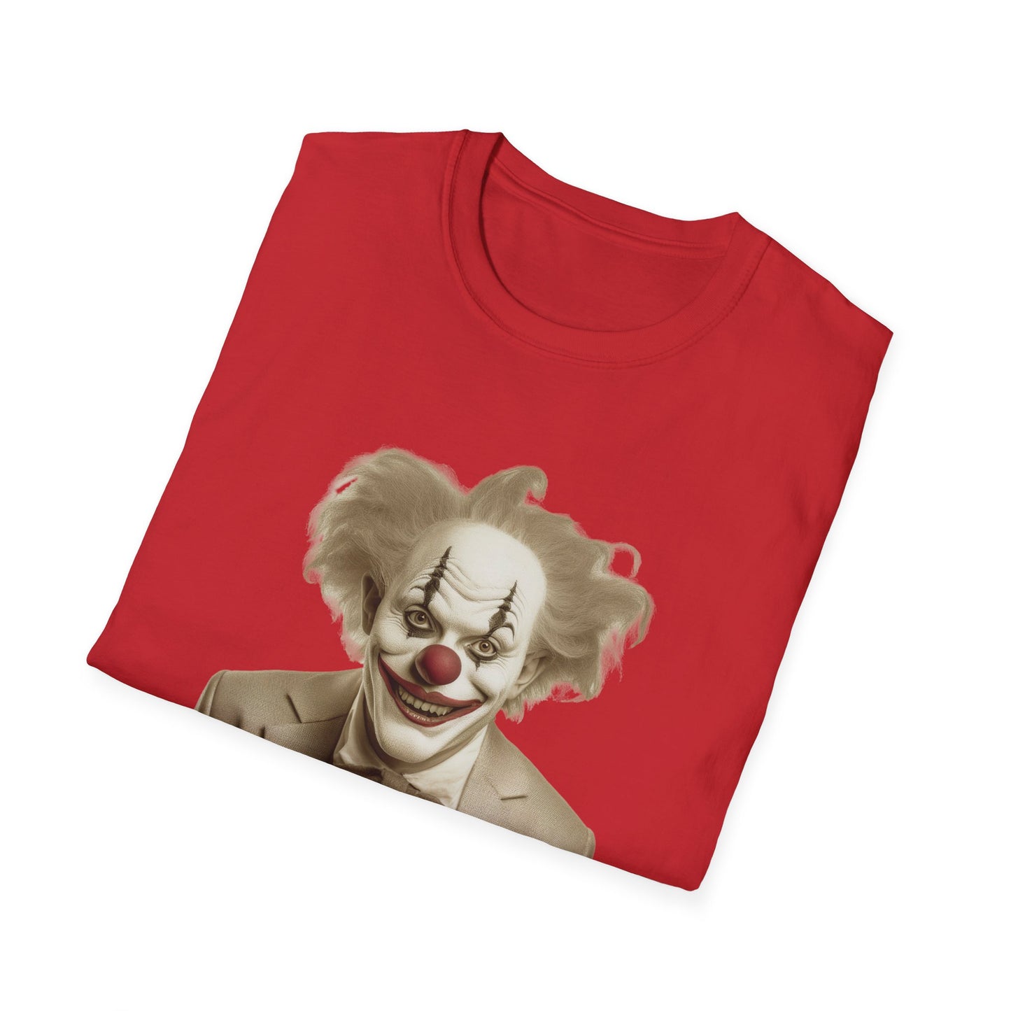 Clown Shirt, T Shirt with Clown, Funny Man Shirt, Tee Shirt with Funny Man, Circus Shirt, Shirt with Circus, Scary Man Shirt, Shirt with Scary Man