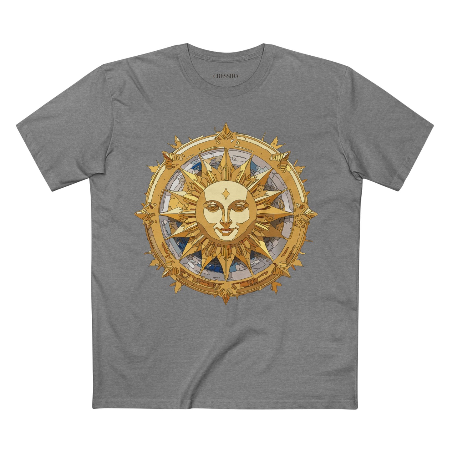 Sun Shirt, Shirt with Sun, Tee Shirt with Gold Sun