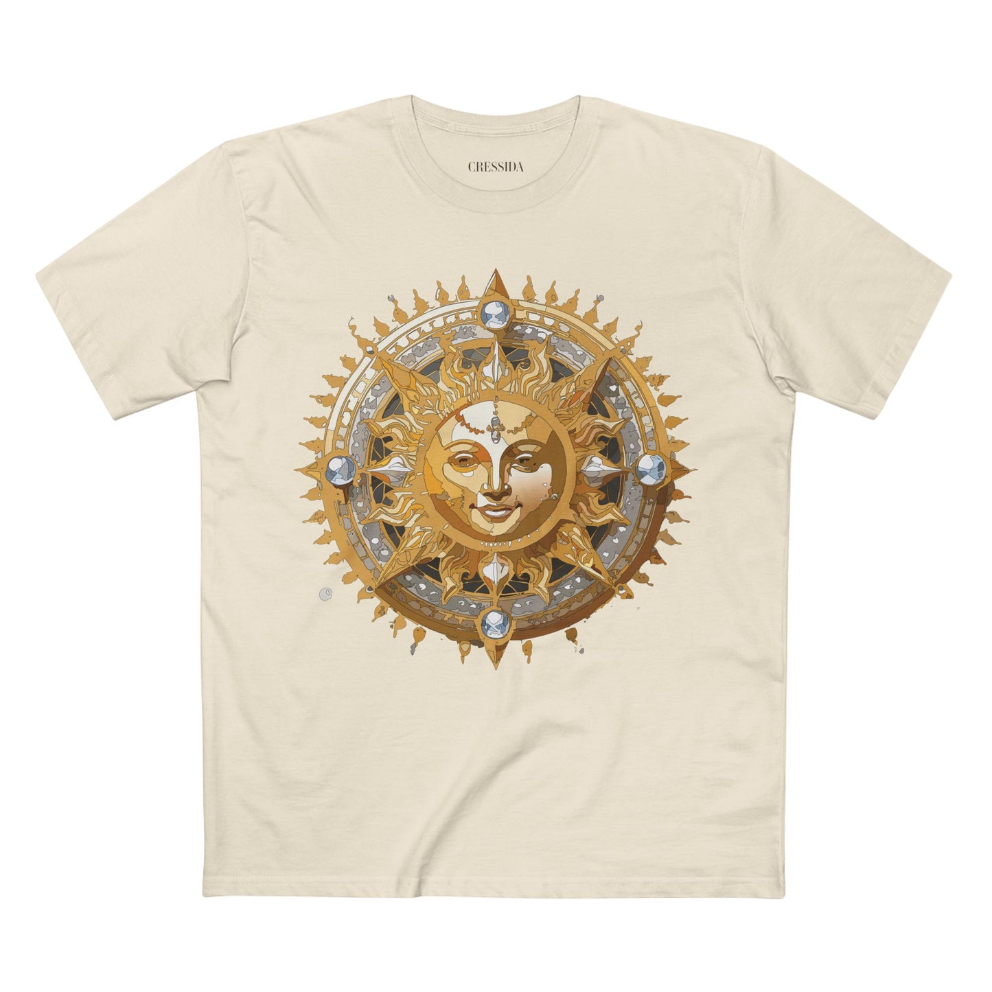 Sun Shirt, Shirt with Sun, Tee Shirt with Gold Sun