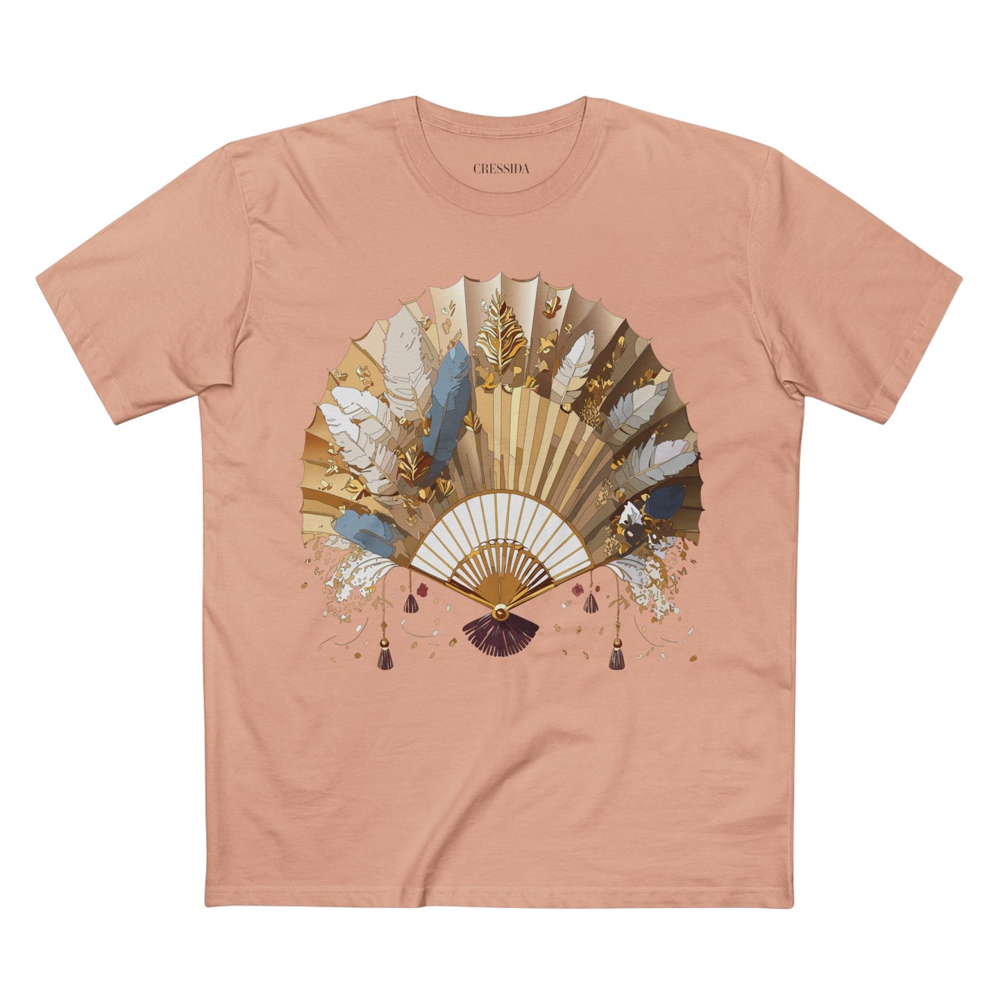 Fan shirt, Shirt with Fan, Tee Shirt with Antique Fan