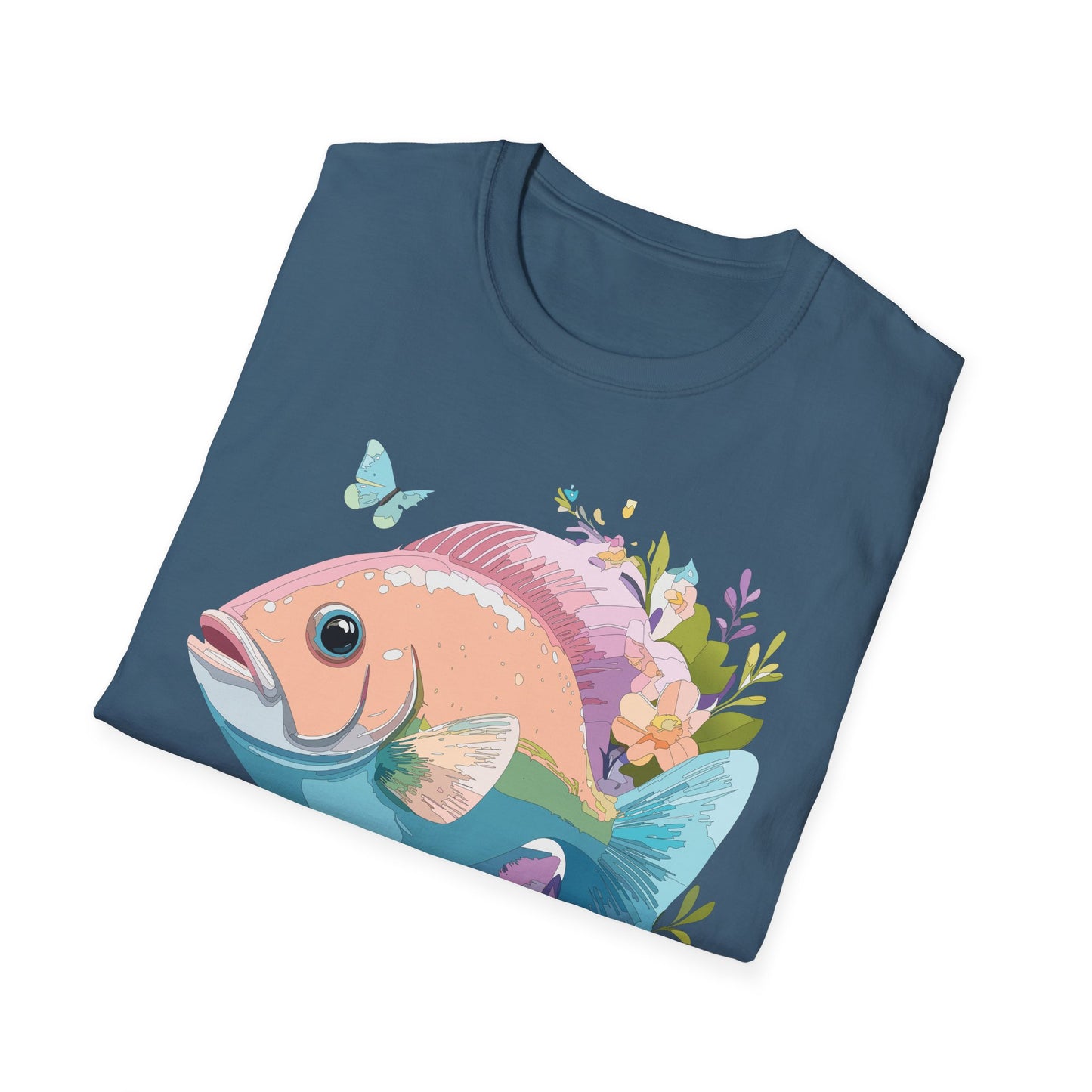 Fish Art Design Shirt, T Shirt with Fish, Graphic Shirt, Tee Shirt with Graphic Design, Shirt with Fish Graphic Art