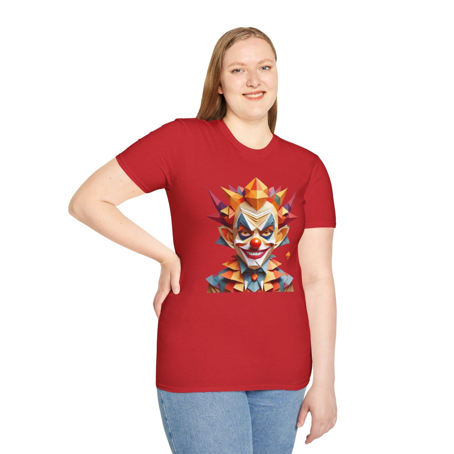 Clown Shirt, T Shirt with Clown, Funny Man Shirt, Tee Shirt with Funny Man, Circus Shirt, Shirt with Circus, Scary Man Shirt, Shirt with Scary Man