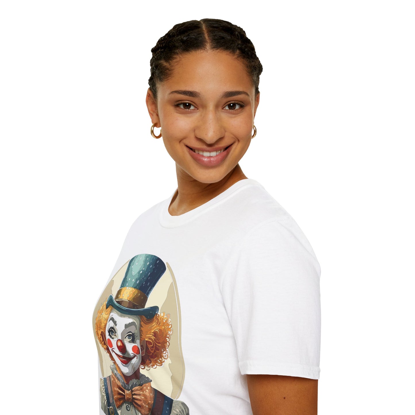 Clown Shirt, T Shirt with Clown, Funny Man Shirt, Tee Shirt with Funny Man, Circus Shirt, Shirt with Circus, Scary Man Shirt, Shirt with Scary Man