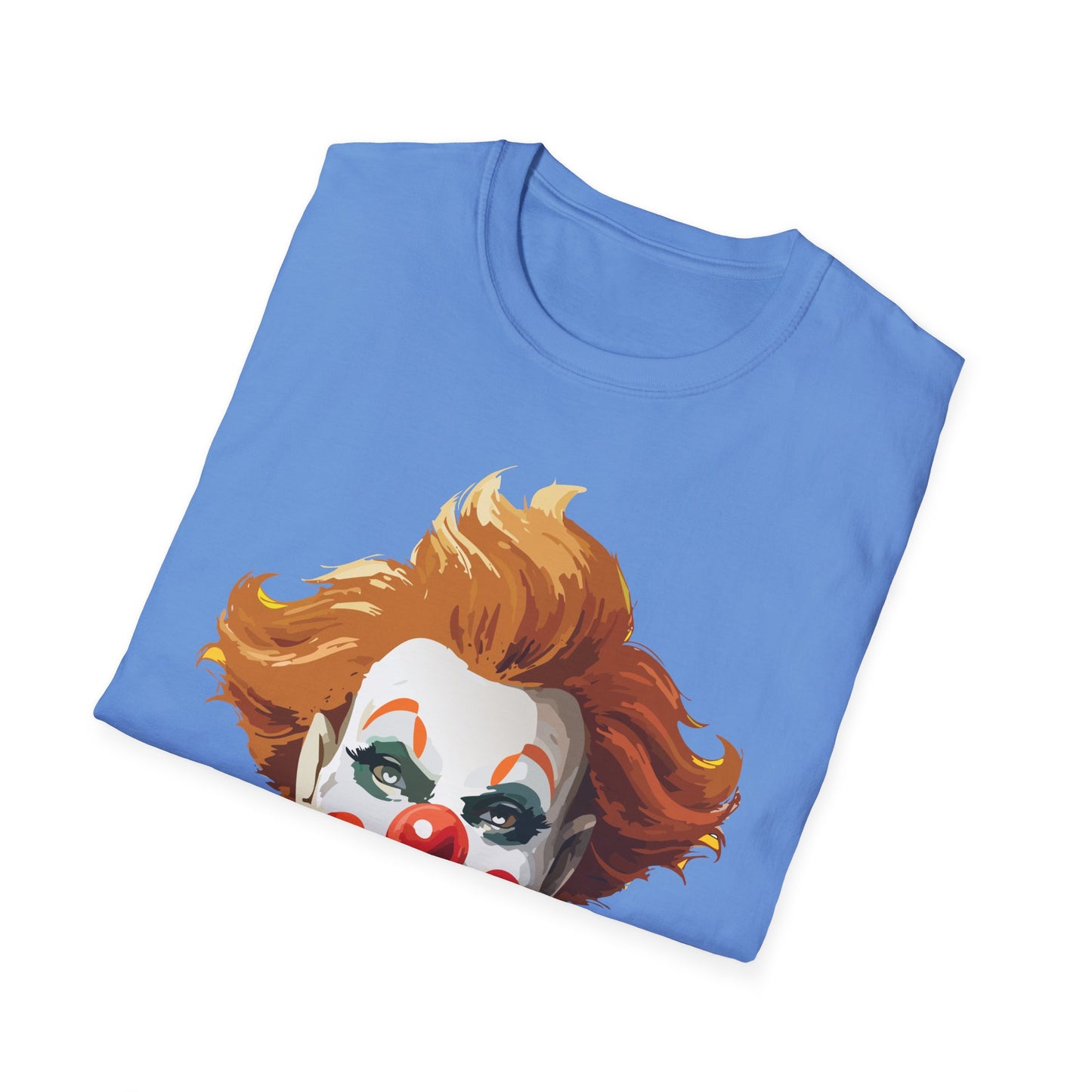 Clown Shirt, T Shirt with Clown, Funny Man Shirt, Tee Shirt with Funny Man, Circus Shirt, Shirt with Circus, Scary Man Shirt, Shirt with Scary Man