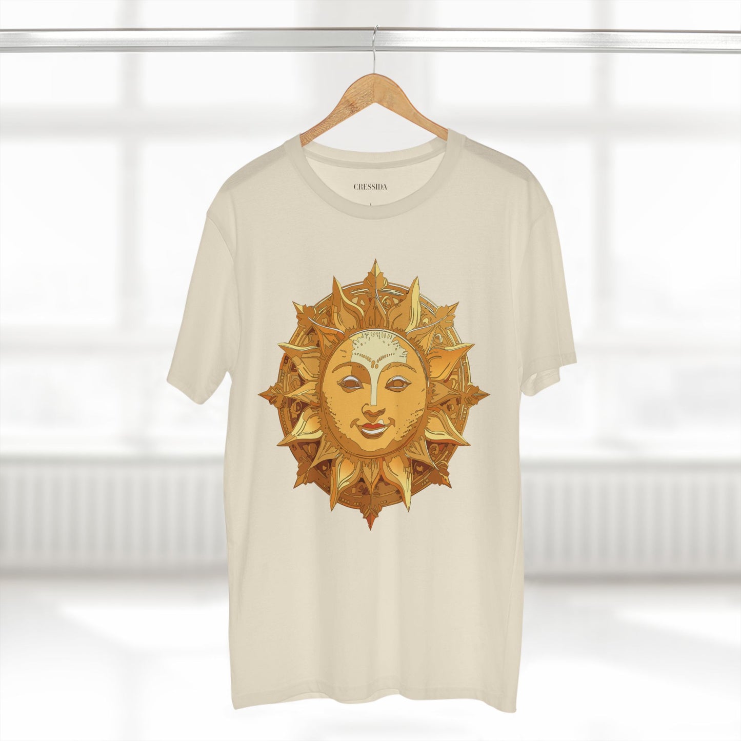 Sun Shirt, Shirt with Sun, Tee Shirt with Gold Sun