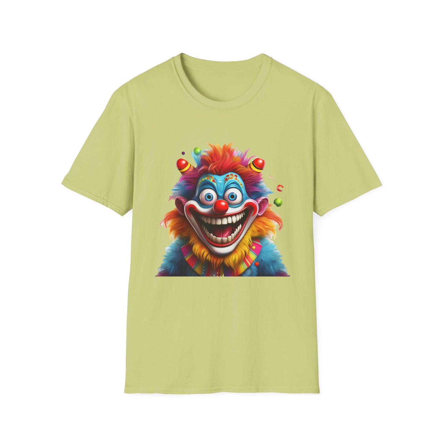 Clown Shirt, T Shirt with Clown, Funny Man Shirt, Tee Shirt with Funny Man, Circus Shirt, Shirt with Circus, Scary Man Shirt, Shirt with Scary Man