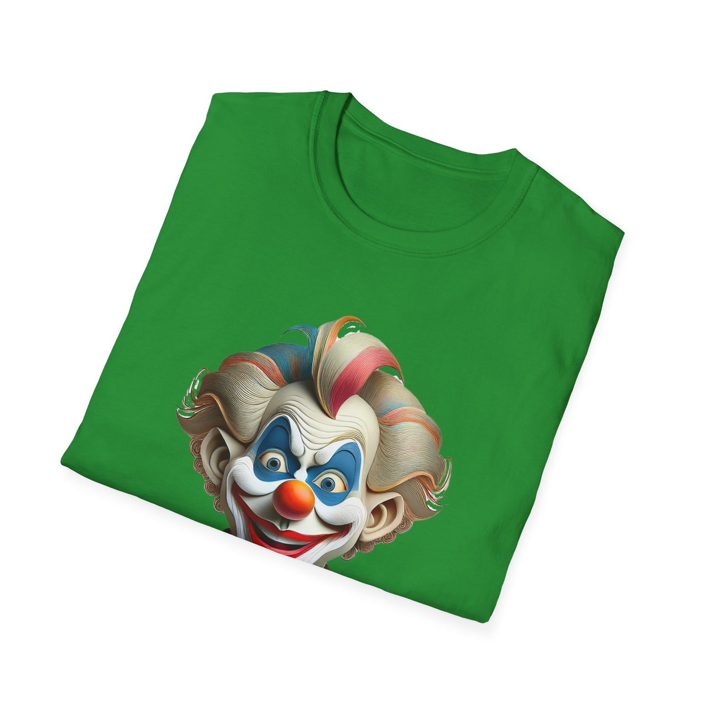 Clown Shirt, T Shirt with Clown, Funny Man Shirt, Tee Shirt with Funny Man, Circus Shirt, Shirt with Circus, Scary Man Shirt, Shirt with Scary Man