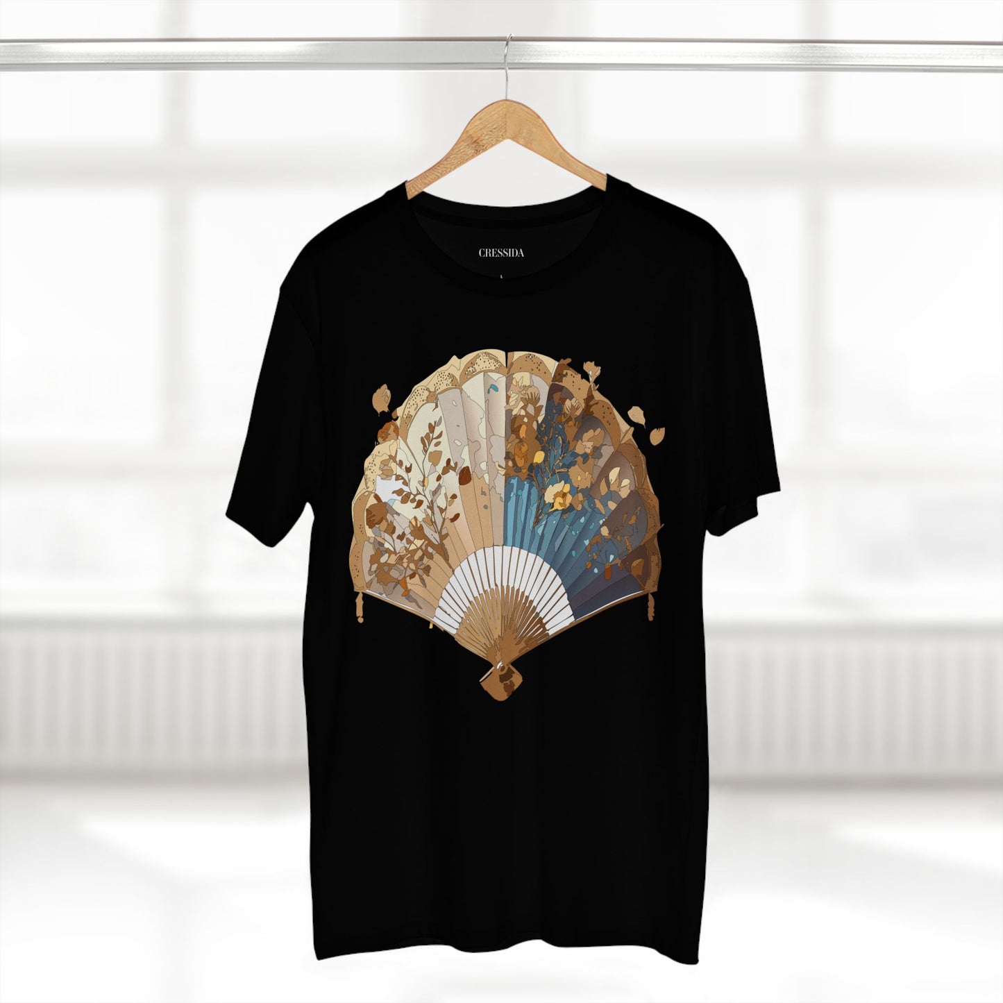 Fan shirt, Shirt with Fan, Tee Shirt with Antique Fan